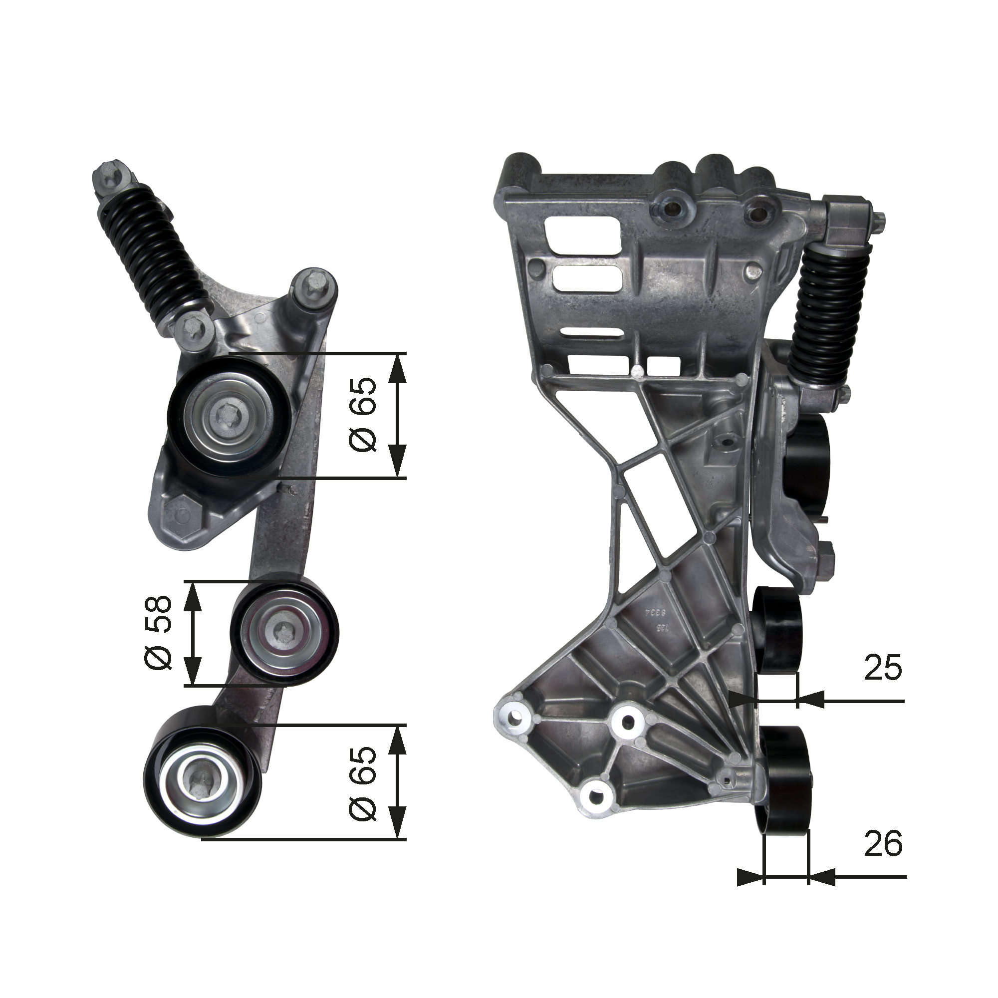 GATES Remstrammer, kilerem t39136 for MERCEDES-BENZ
