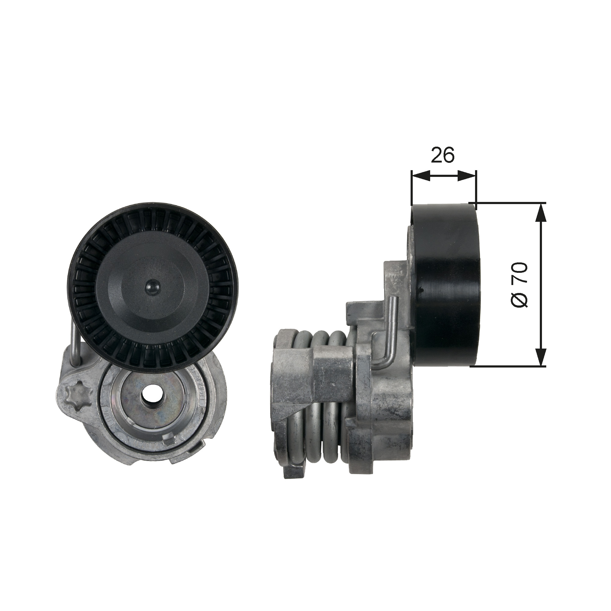 GATES Remstrammer, kilerem t39148 for BMW ALPINE