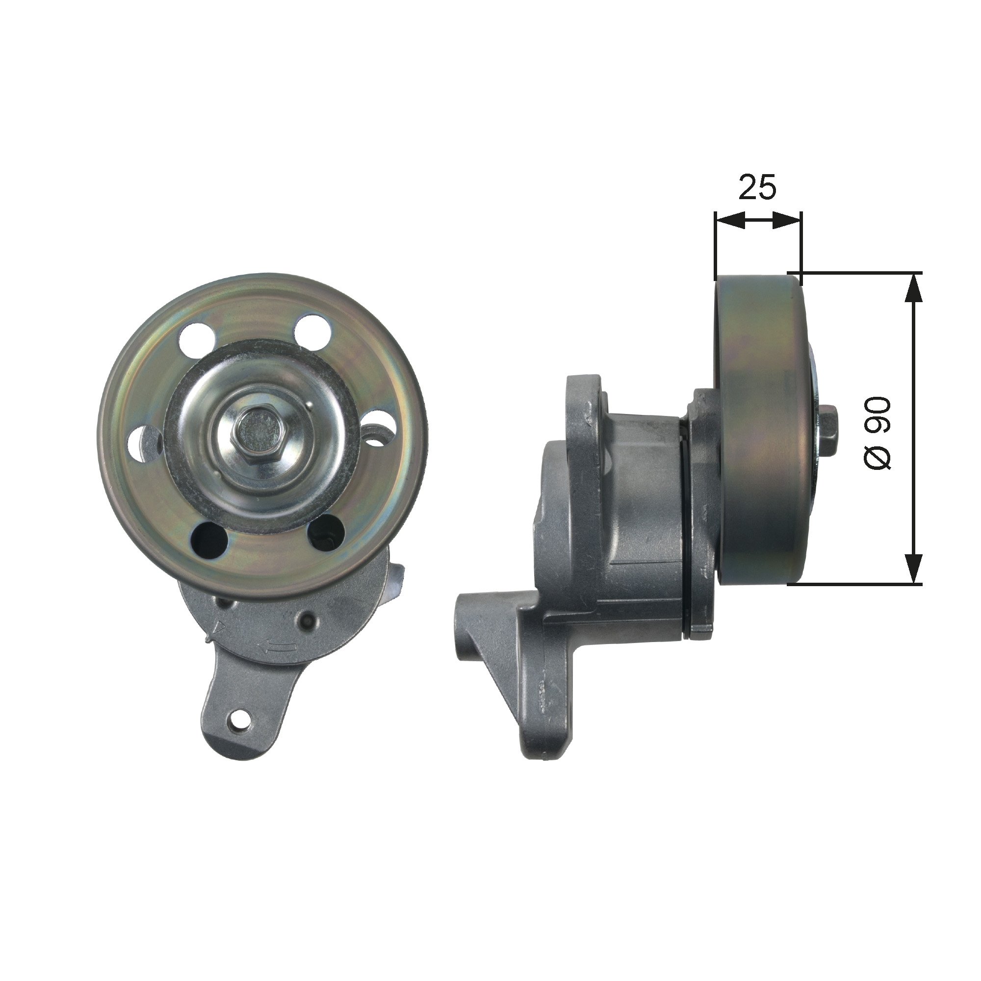 GATES Remstrammer, kilerem t39154 for TOYOTA