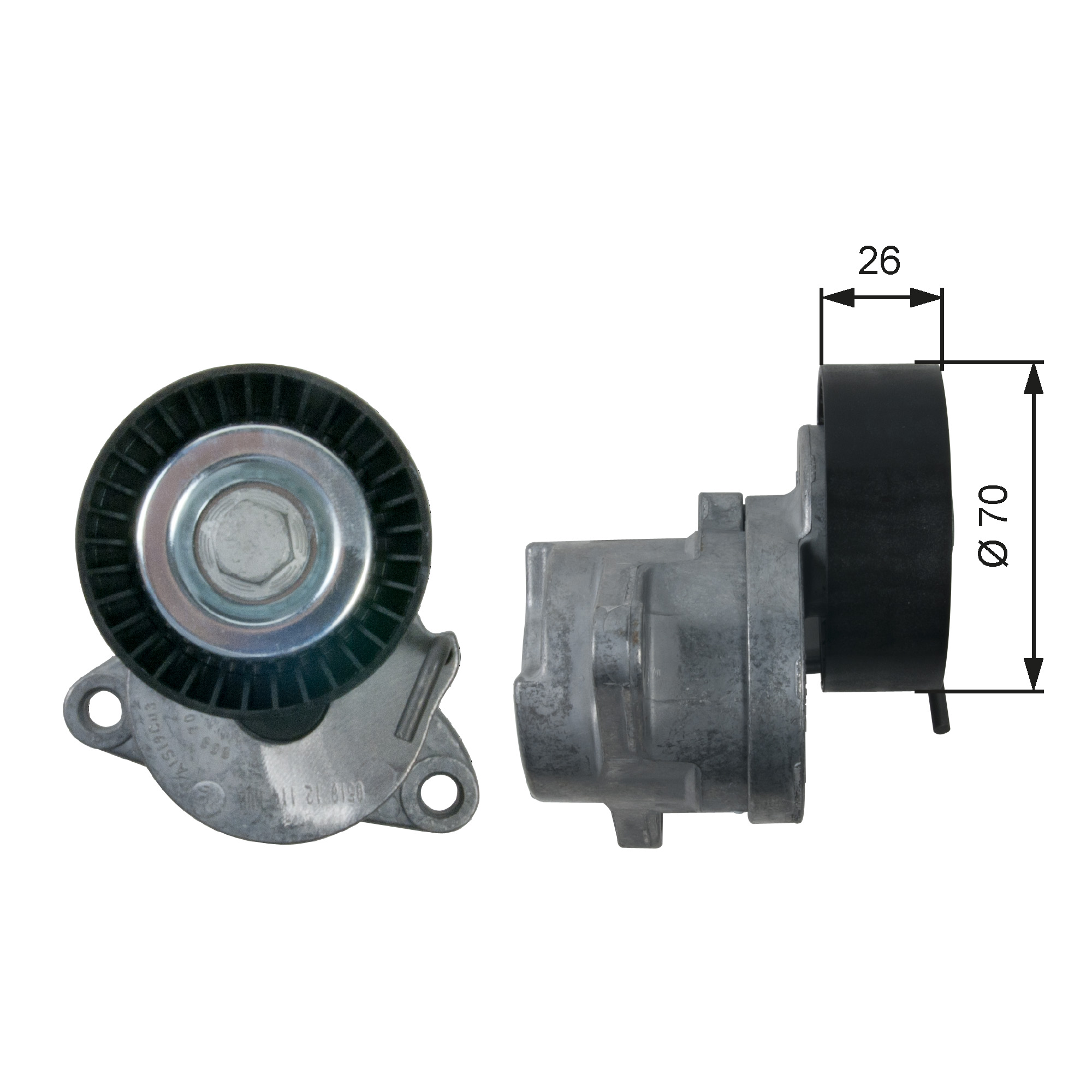 GATES Remstrammer, kilerem t39164 for VAUXHALL CHEVROLET