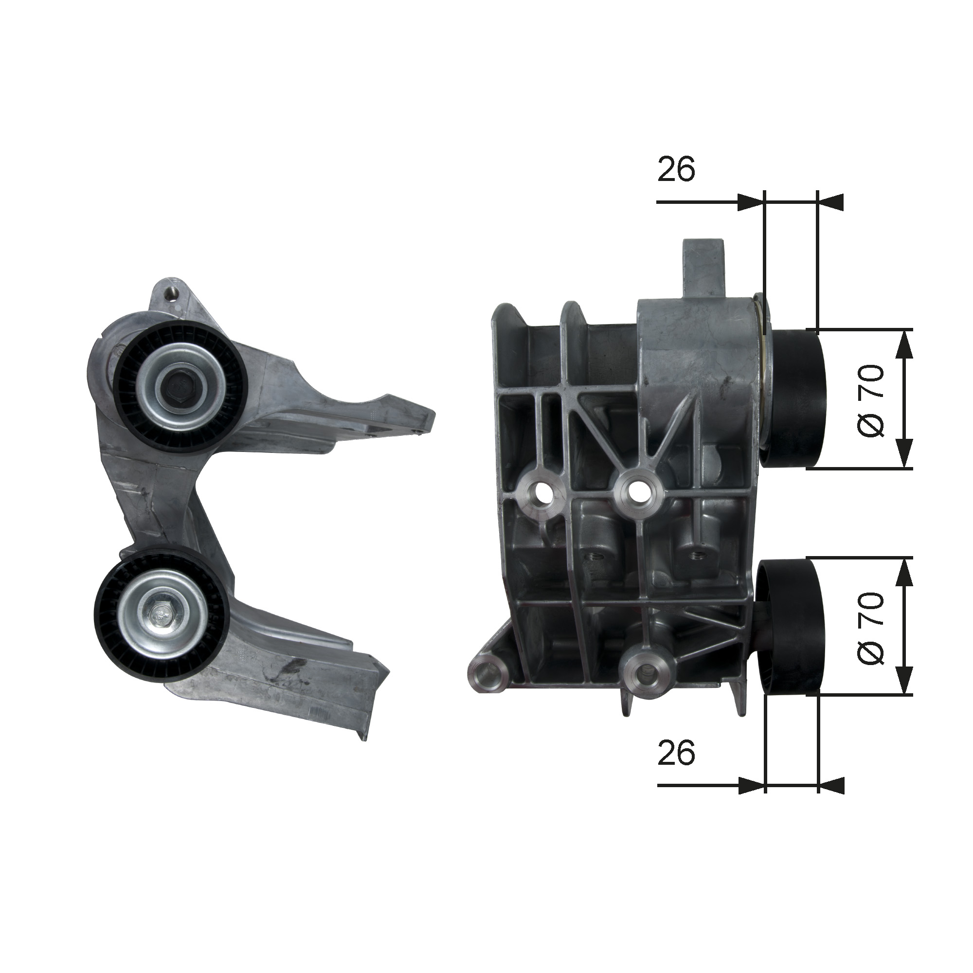 GATES Remstrammer, kilerem t36107 for FORD FORD ASIA & OCEANIA