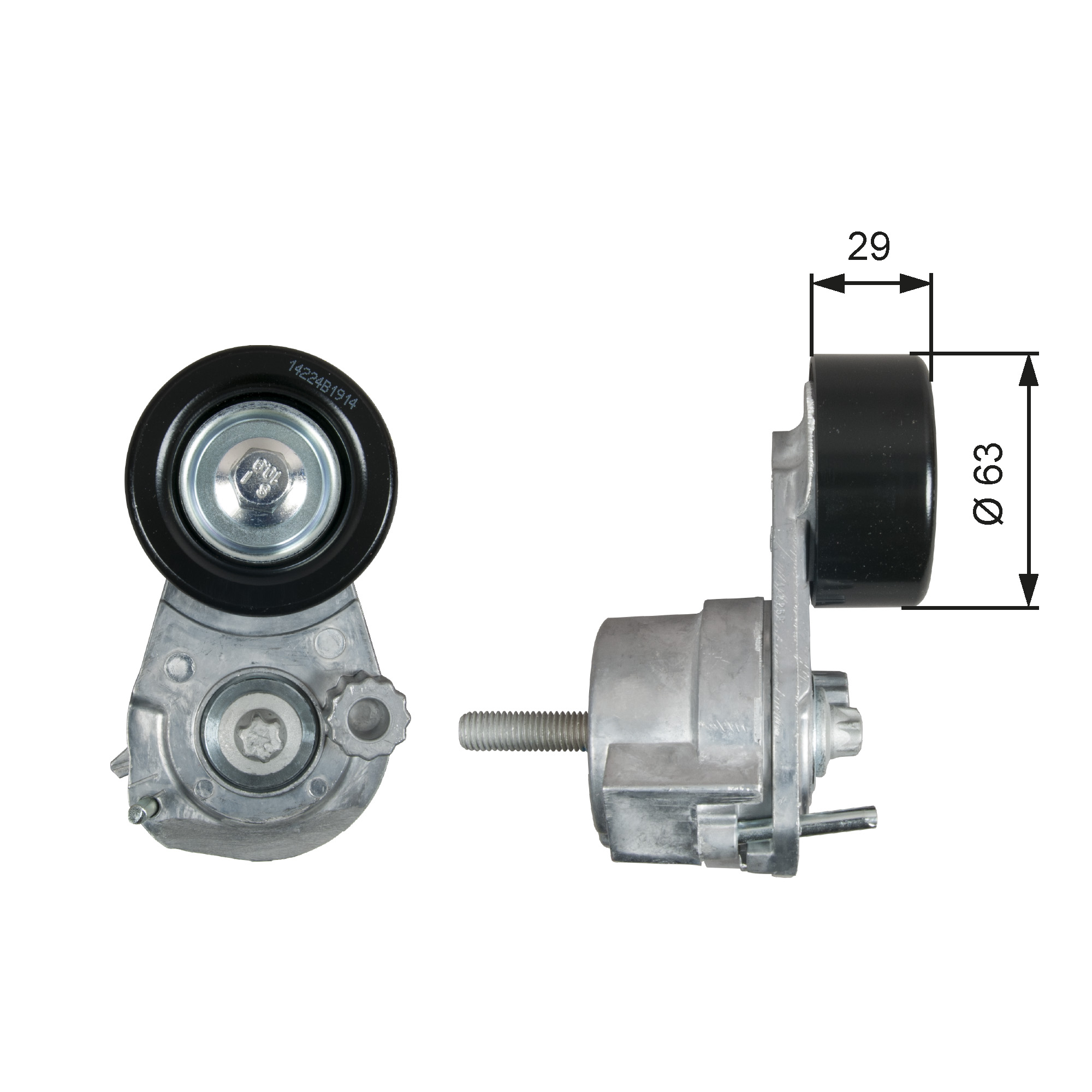 GATES Remstrammer, kilerem t39291 for VAUXHALL CHEVROLET FIAT