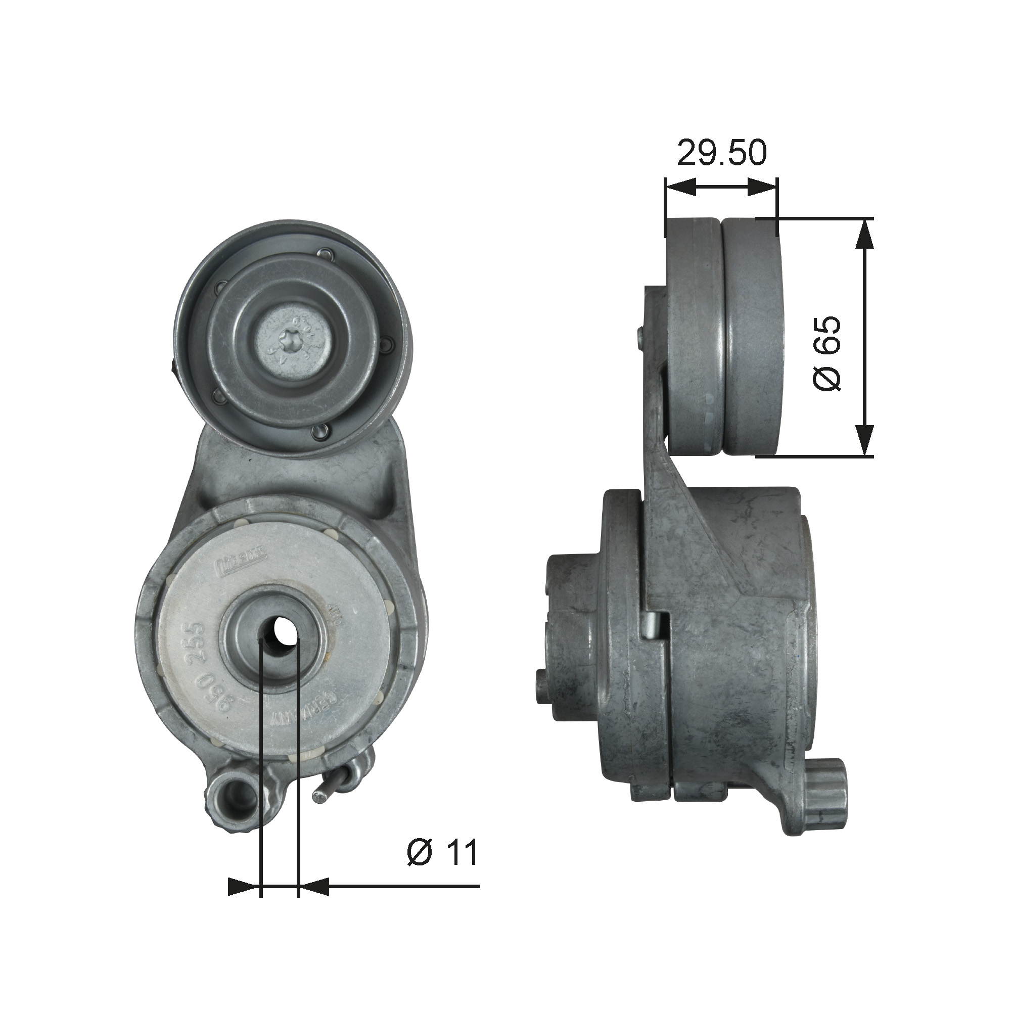GATES Remstrammer, kilerem t39297 for HONDA