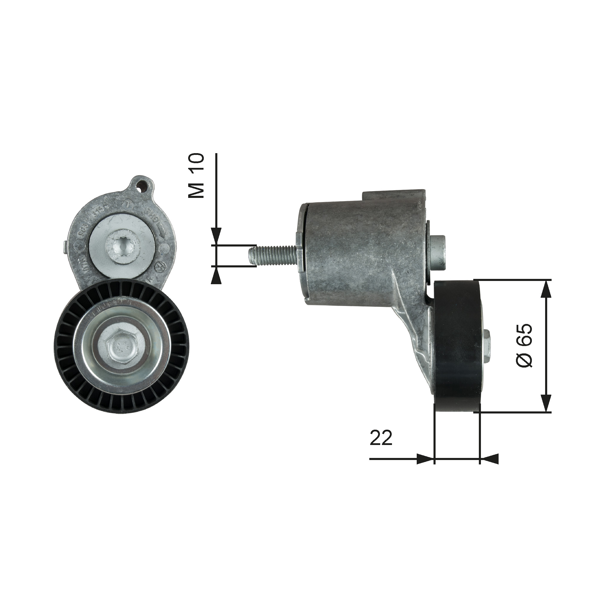 GATES Remstrammer, kilerem t38315 for VW