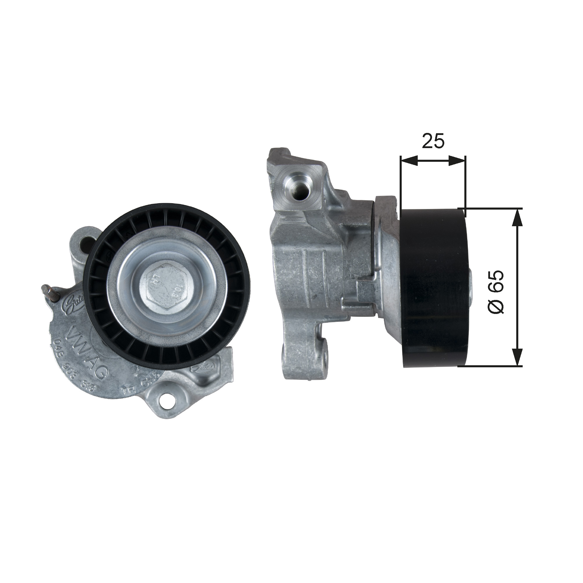 GATES Remstrammer, kilerem t39357 for VW