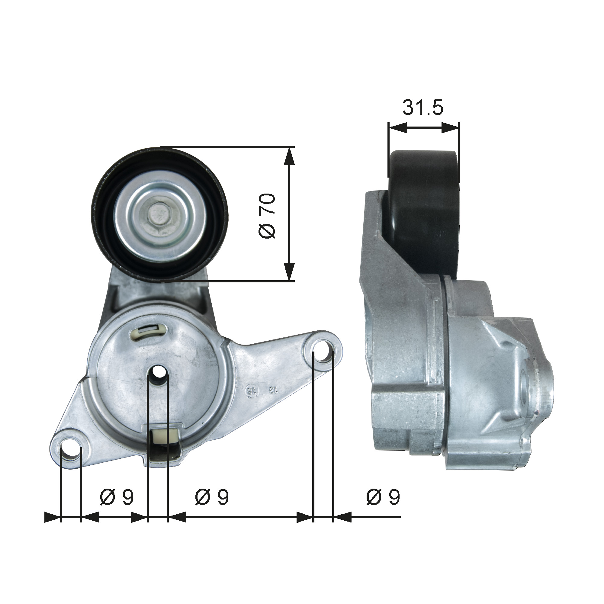 GATES Remstrammer, kilerem t38397 for CADILLAC VAUXHALL BUICK ALFA ROMEO SUZUKI