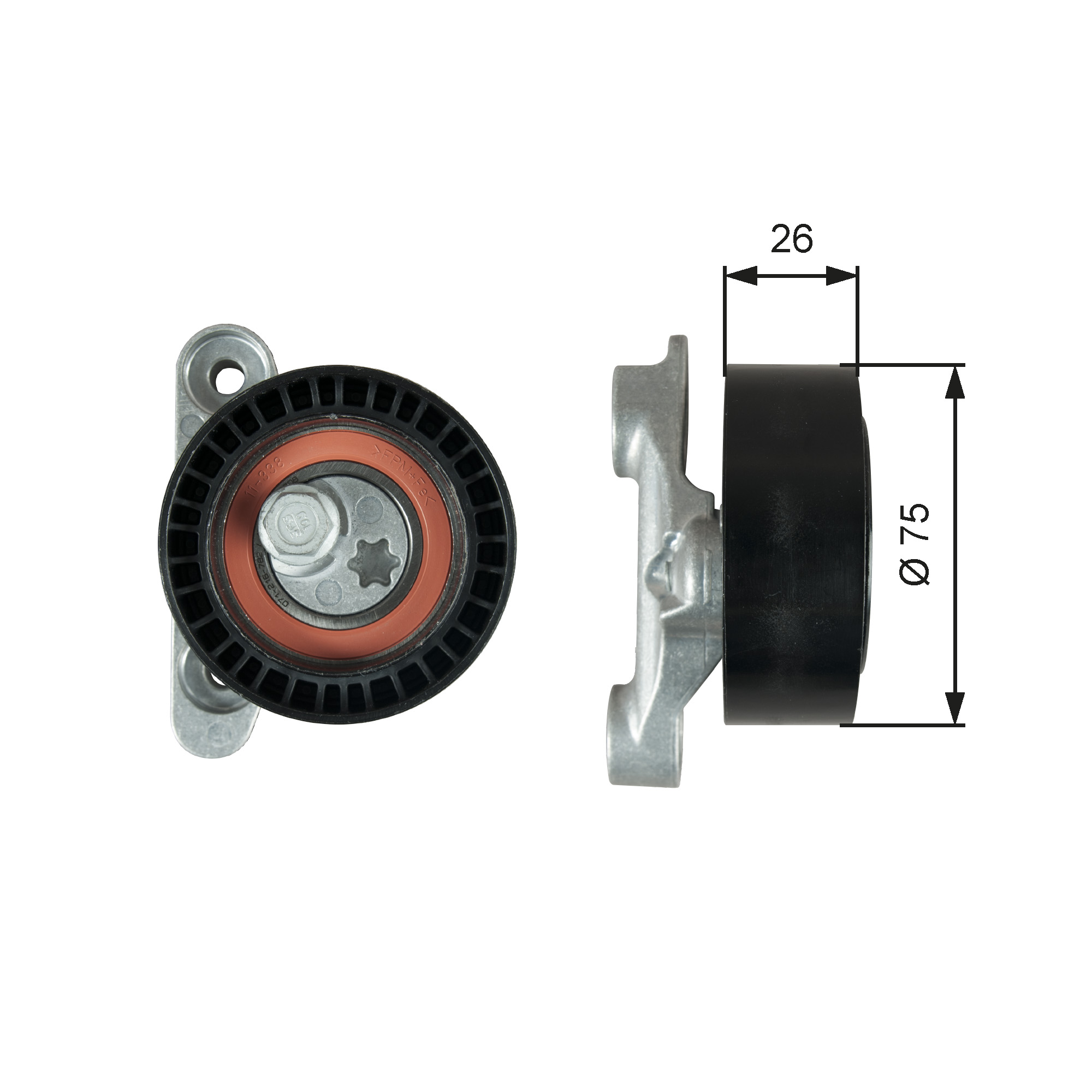 GATES Remstrammer, kilerem t39345 for VW