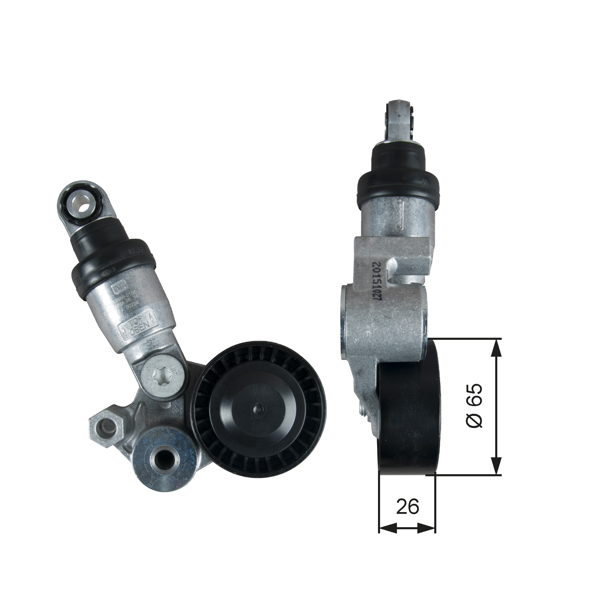 GATES Remstrammer, kilerem t39390 for MAZDA