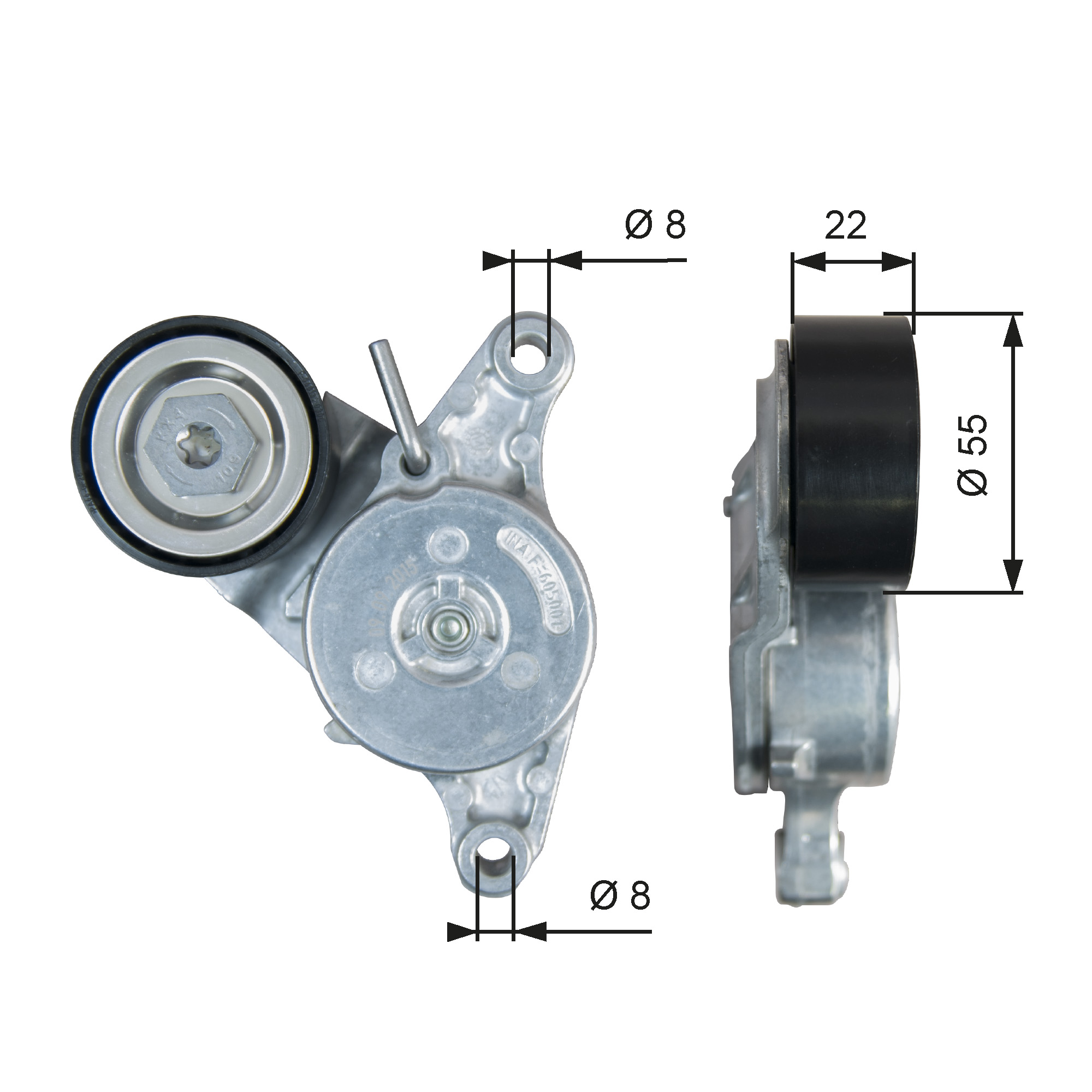GATES Remstrammer, kilerem t39392 for TOYOTA MINI