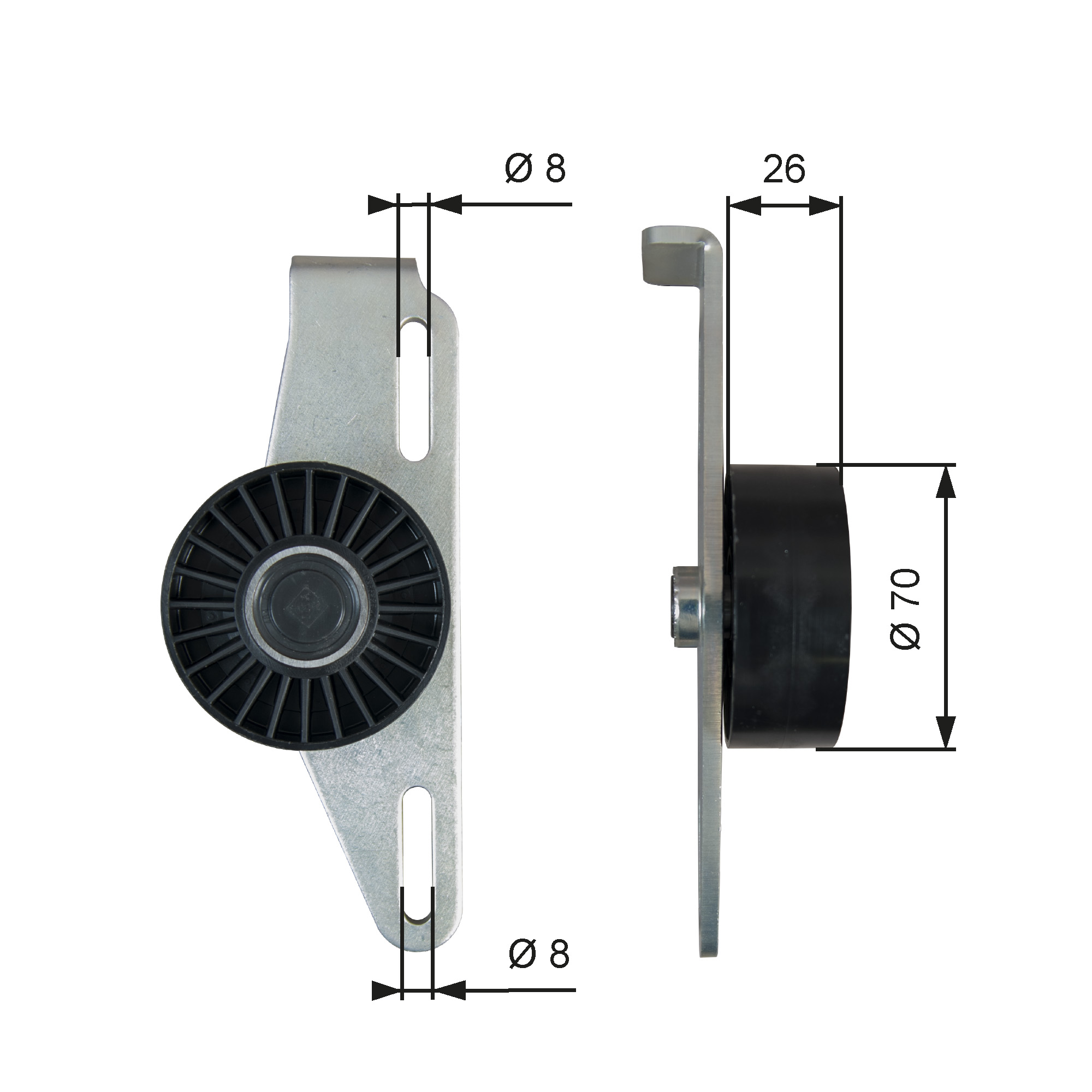 GATES Remstrammer, kilerem t39393 for RENAULT