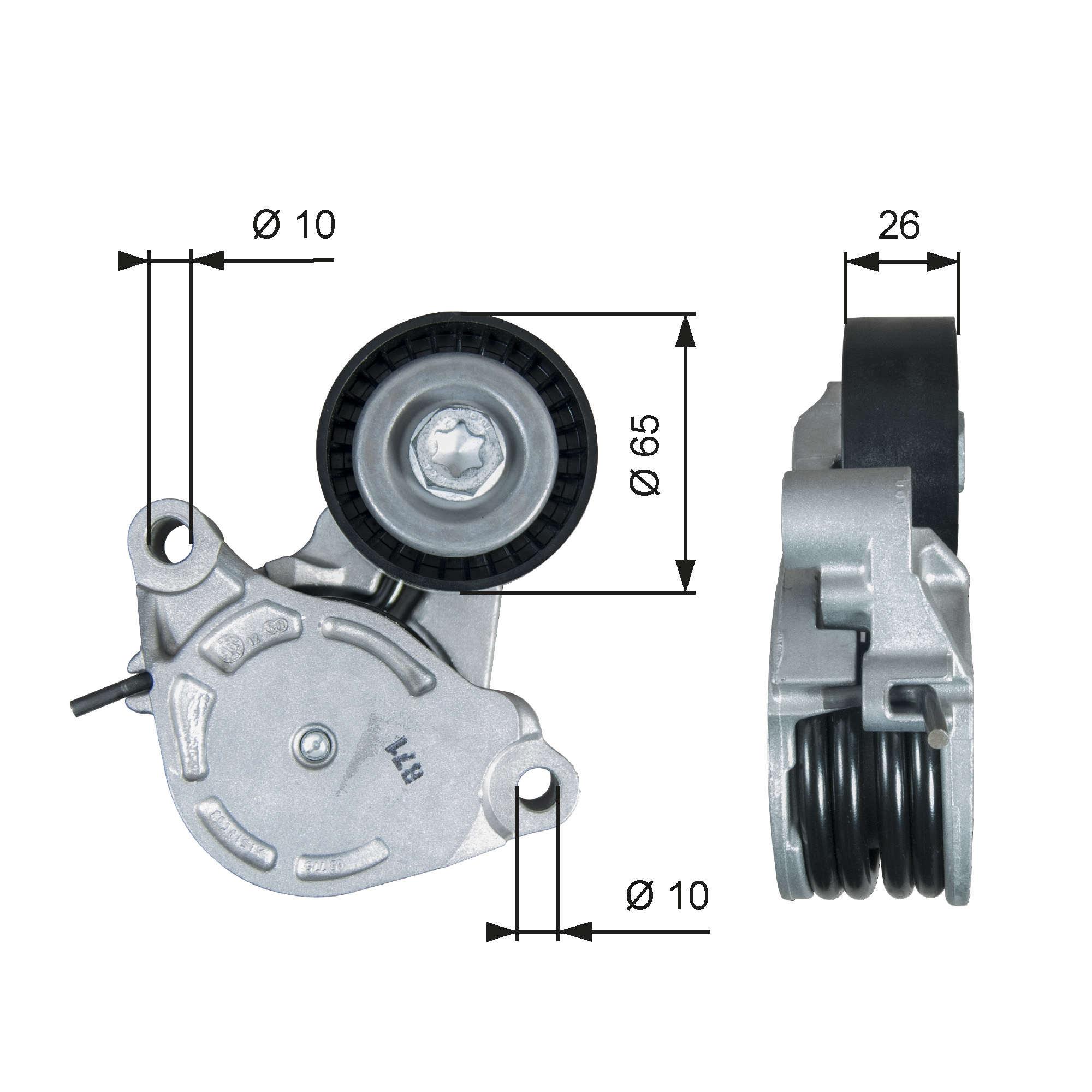 GATES Remstrammer, kilerem t39400 for MINI BMW