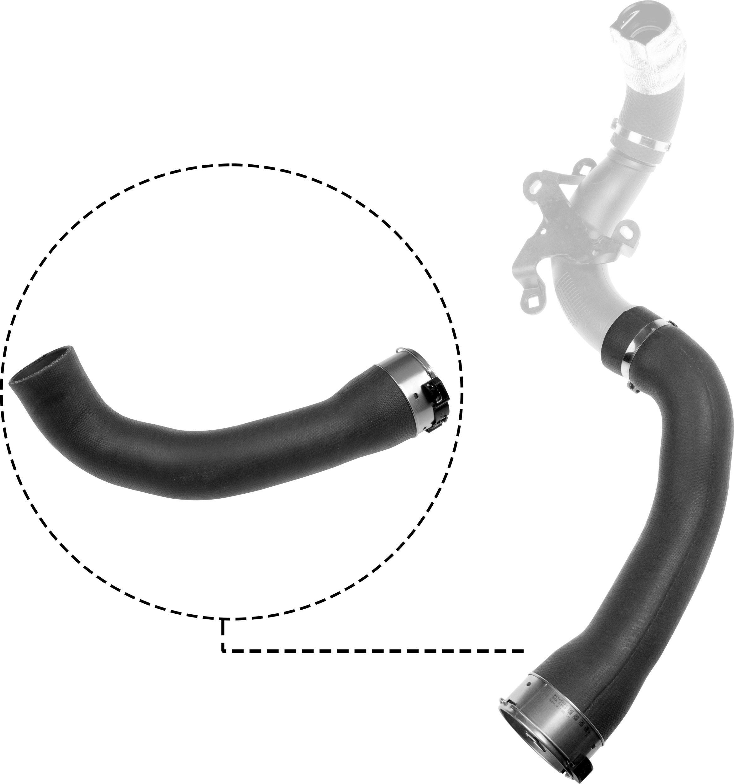 GATES Ladeluftslange 091034 for NISSAN