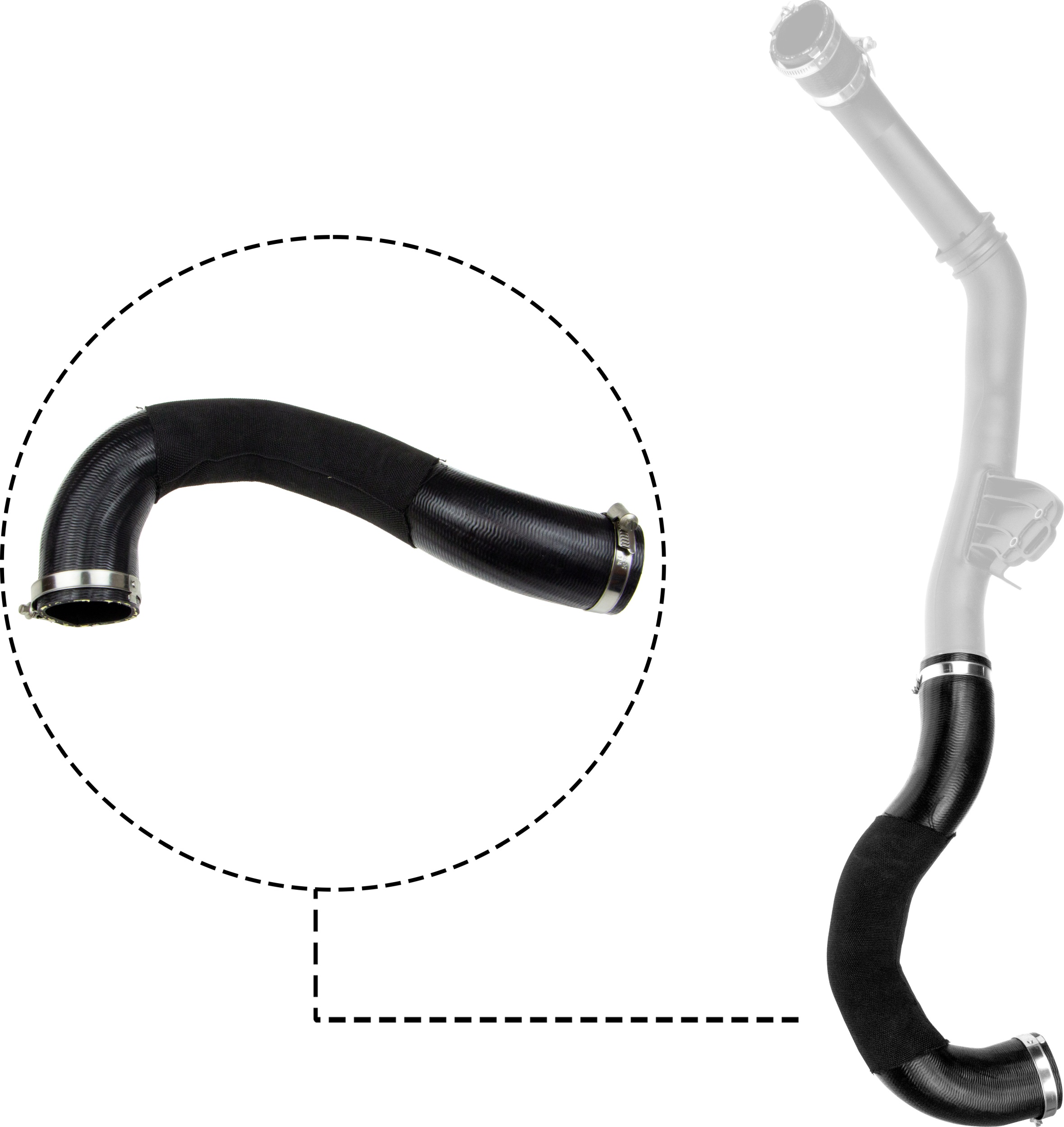 GATES Ladeluftslange 091366 for FORD