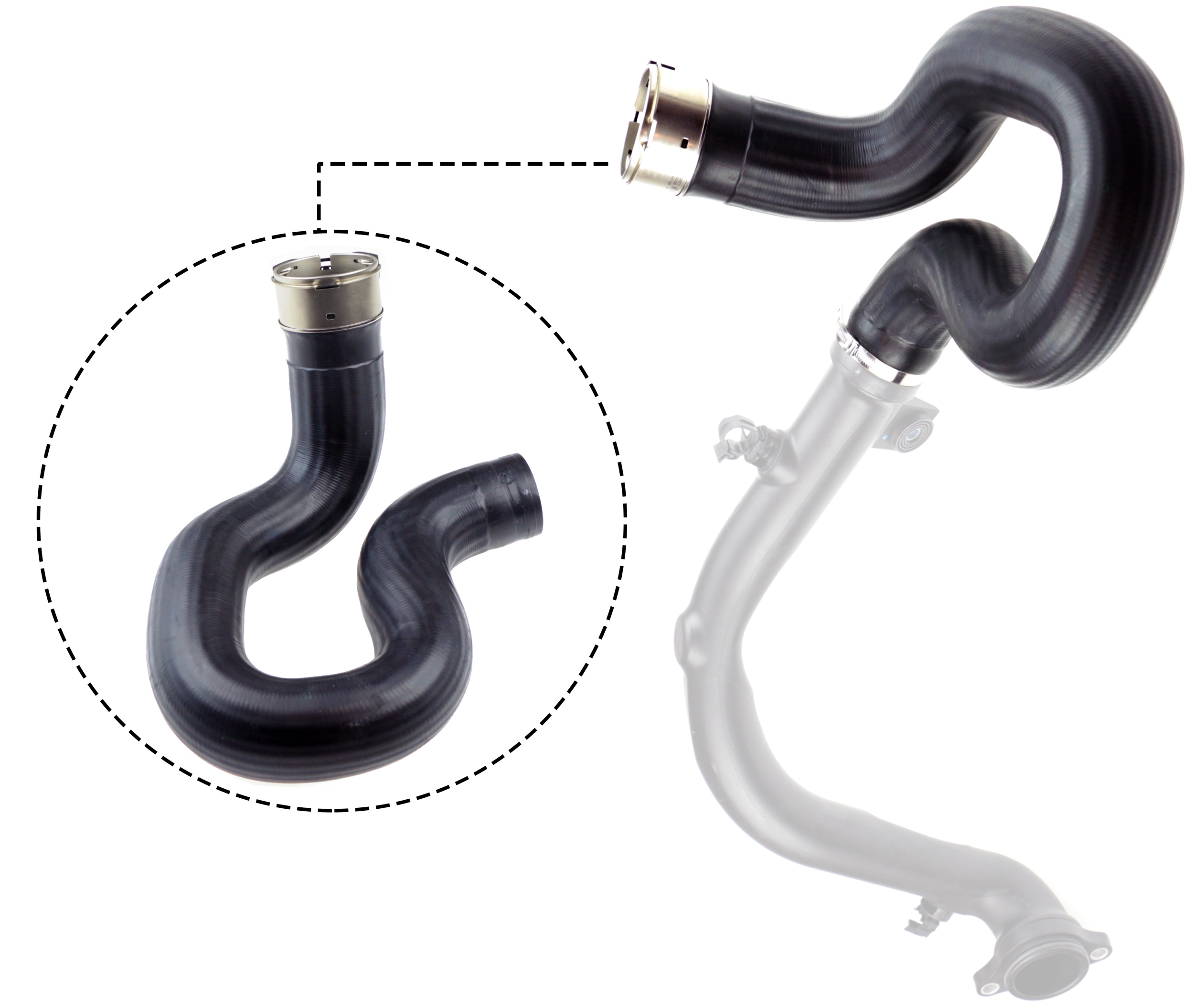 GATES Ladeluftslange 090500 for FIAT JEEP