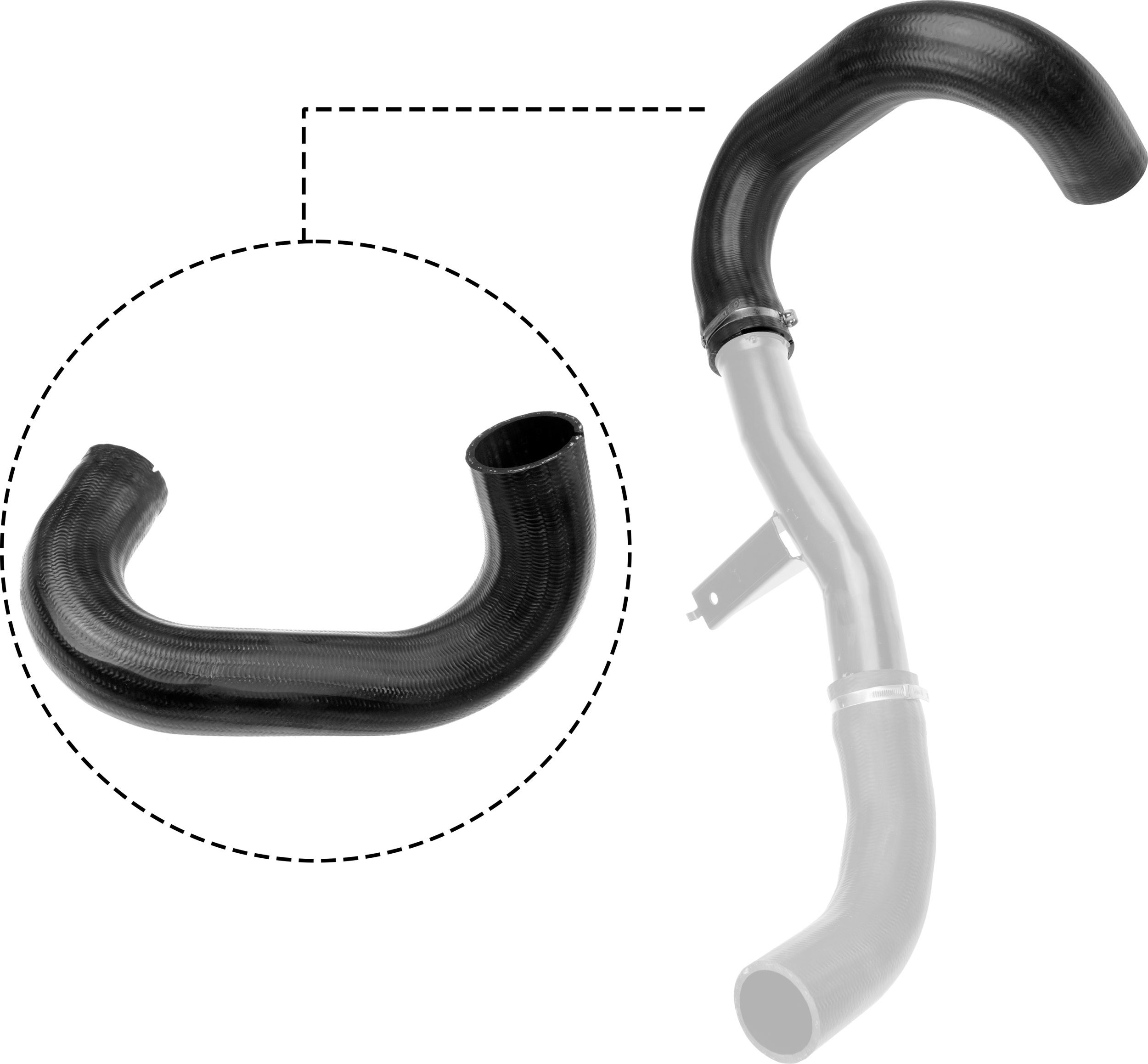 GATES Ladeluftslange 091295 for FIAT