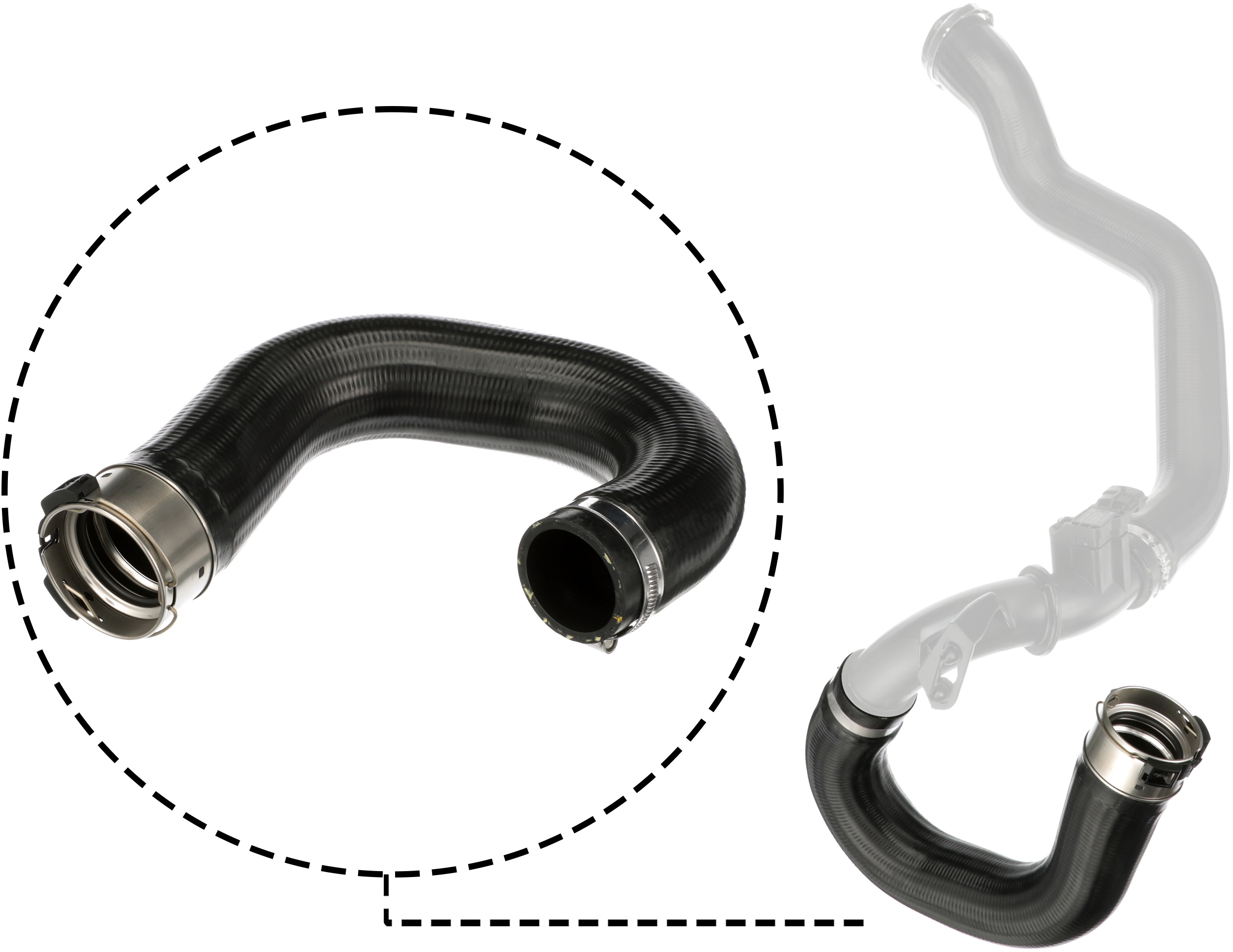 GATES Ladeluftslange 091392 for VAUXHALL CHEVROLET