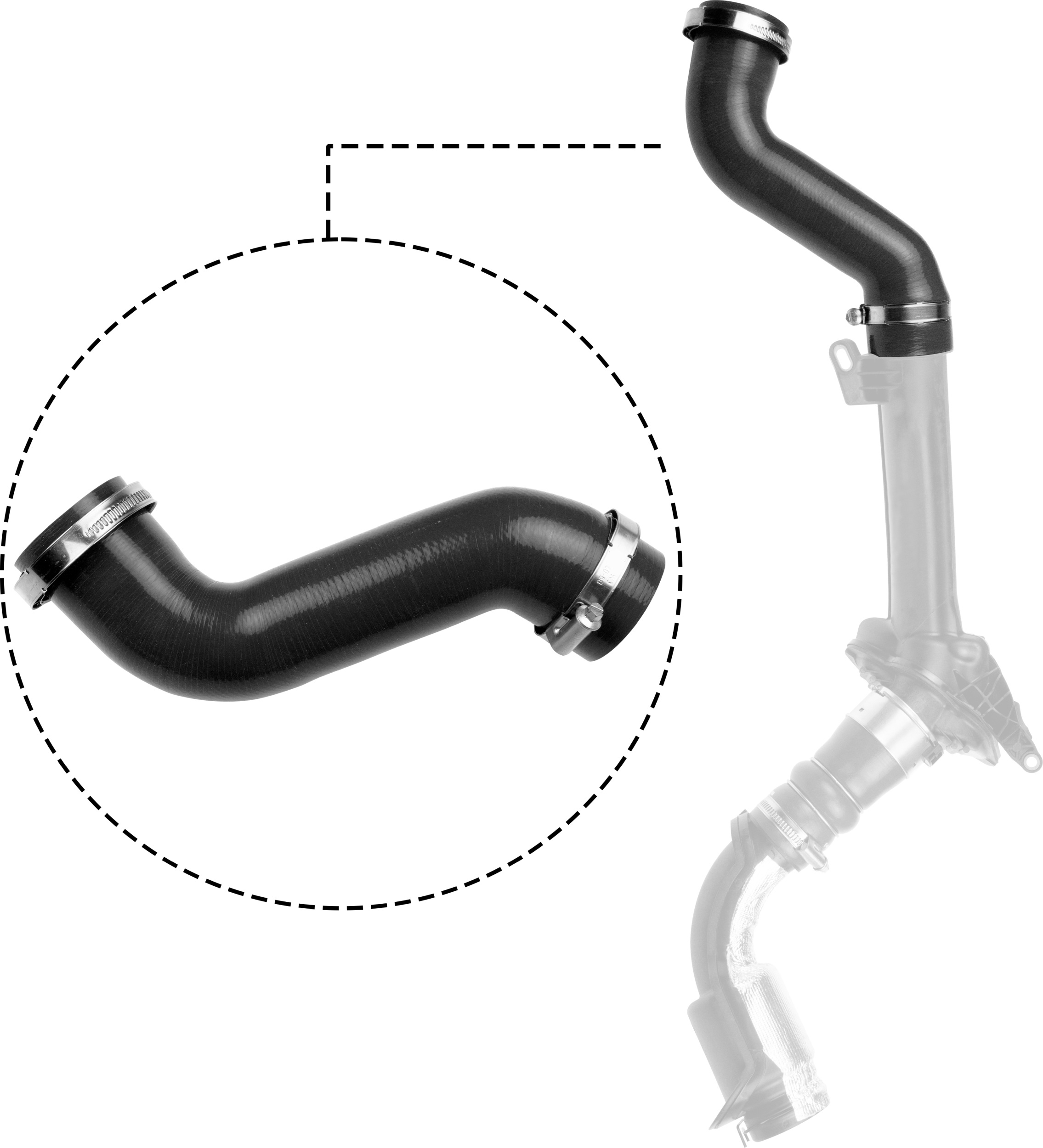 GATES Ladeluftslange 091314 for RENAULT
