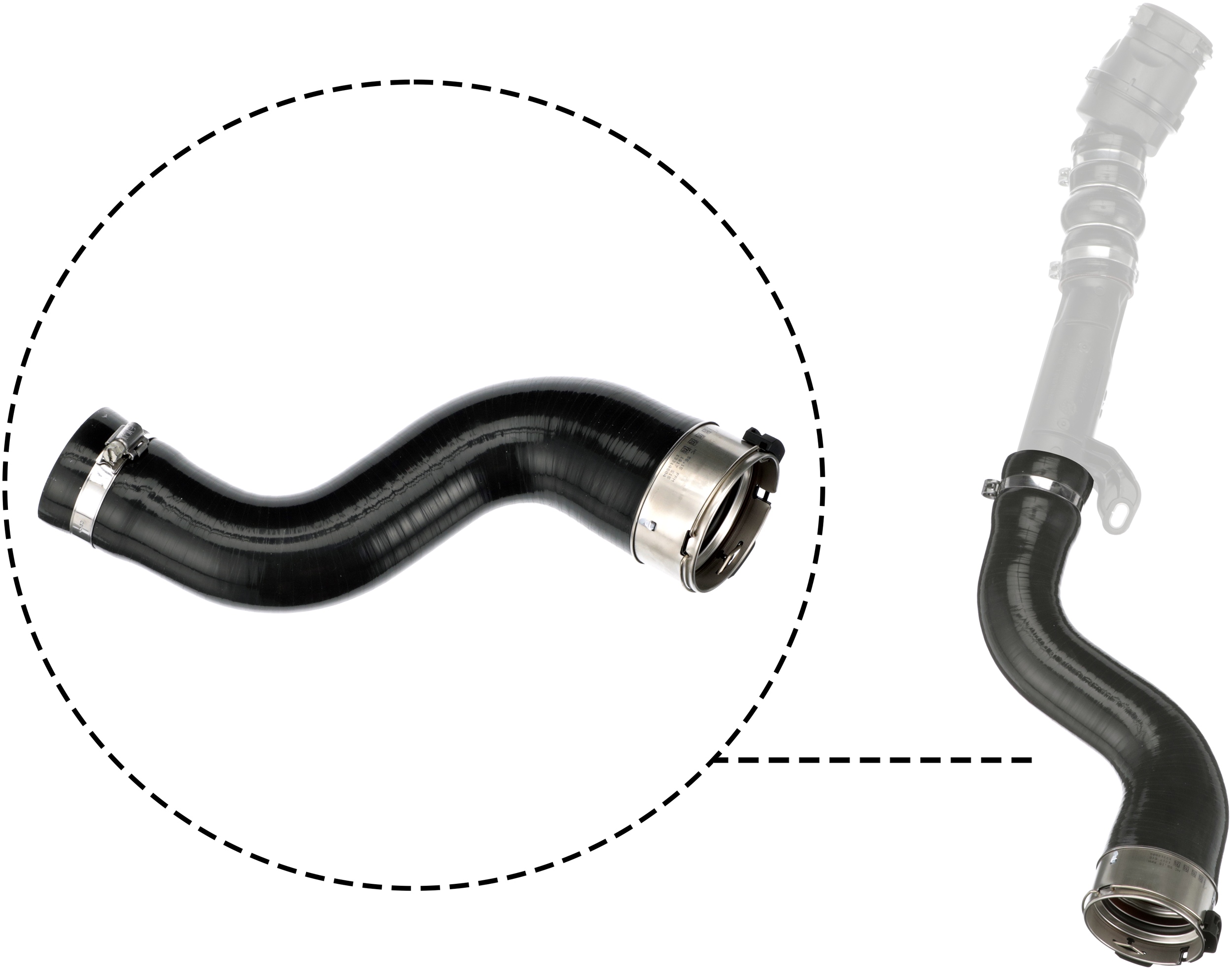 GATES Ladeluftslange 091389 for NISSAN RENAULT