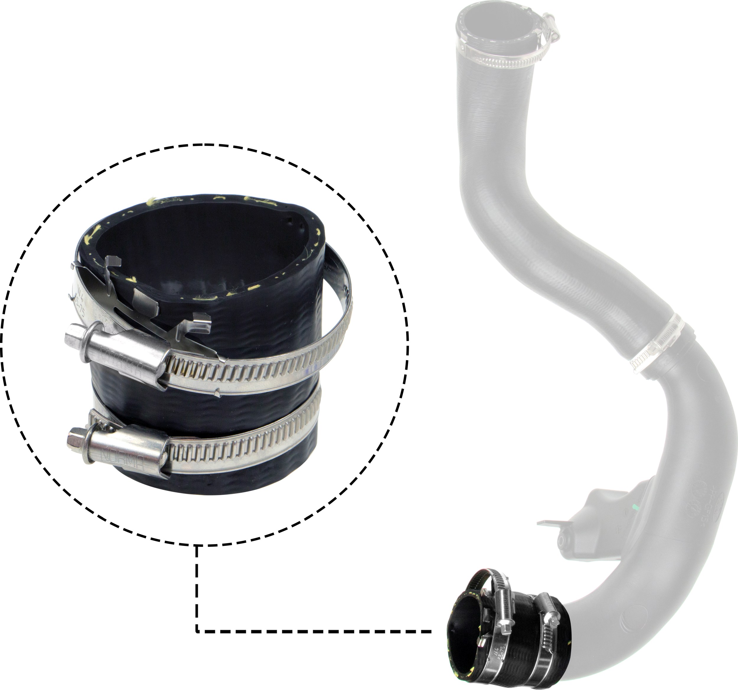 GATES Ladeluftslange 091499 for FORD