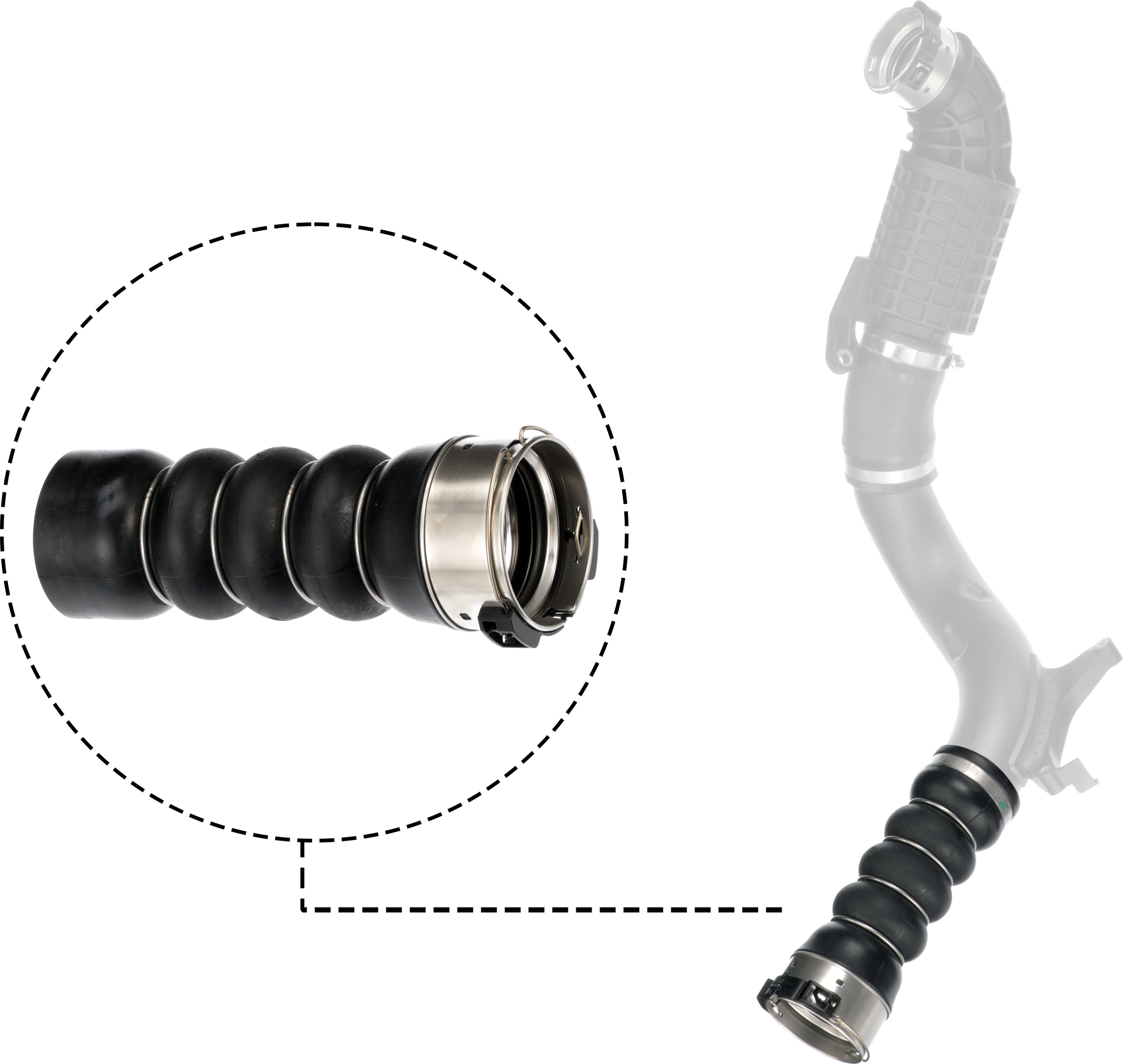 GATES Ladeluftslange 091419 for BMW (BRILLIANCE)