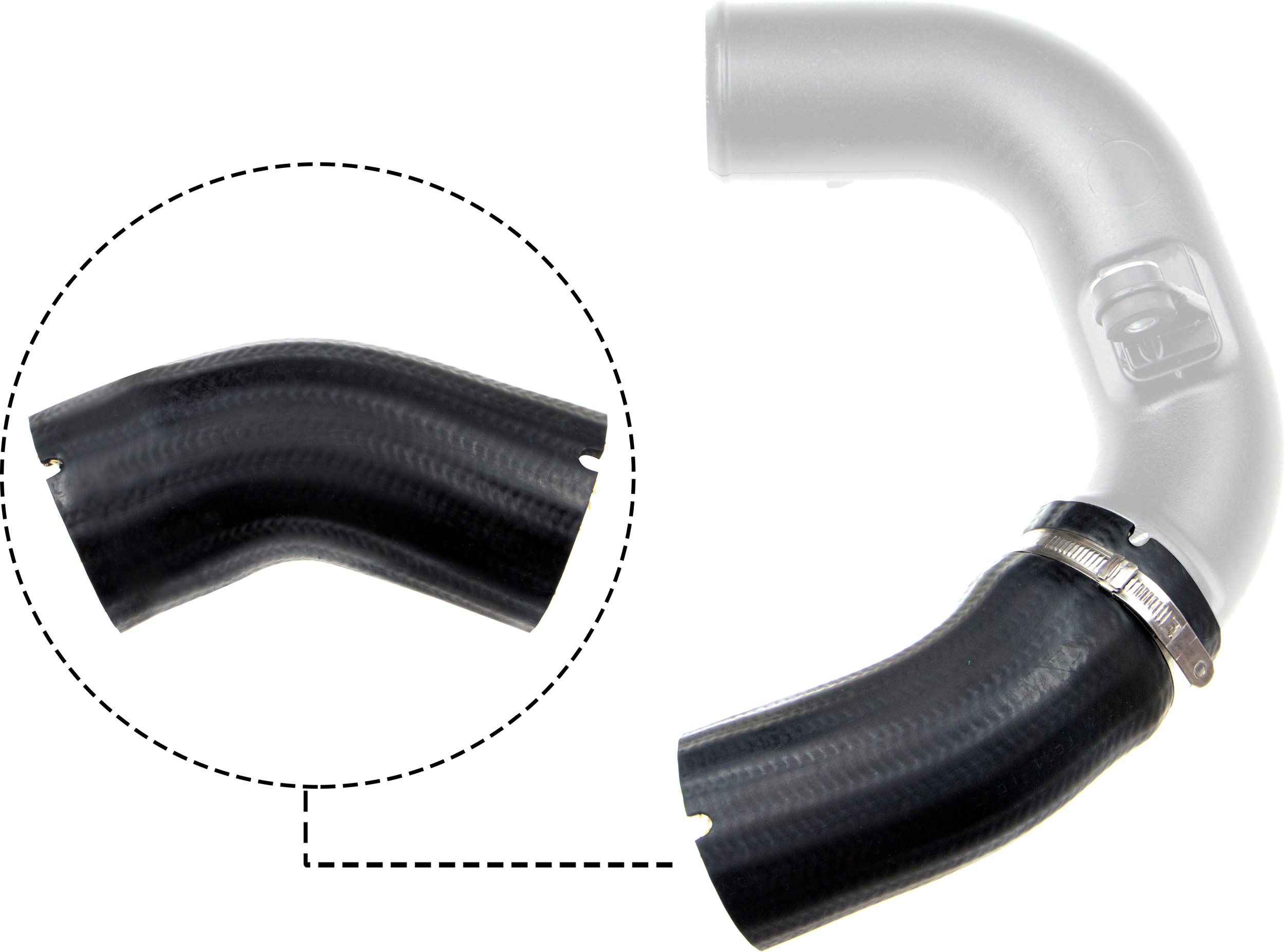 GATES Ladeluftslange 091144 for ABARTH FIAT