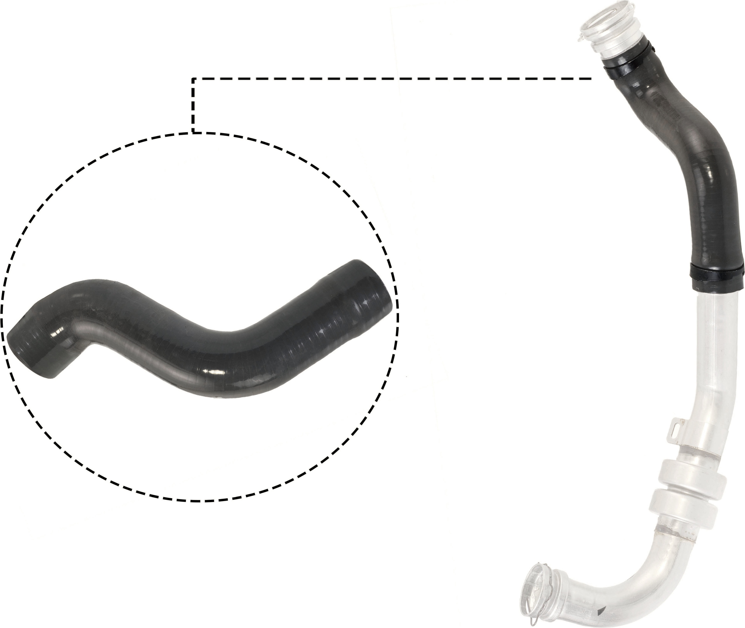 GATES Ladeluftslange 090086 for RENAULT