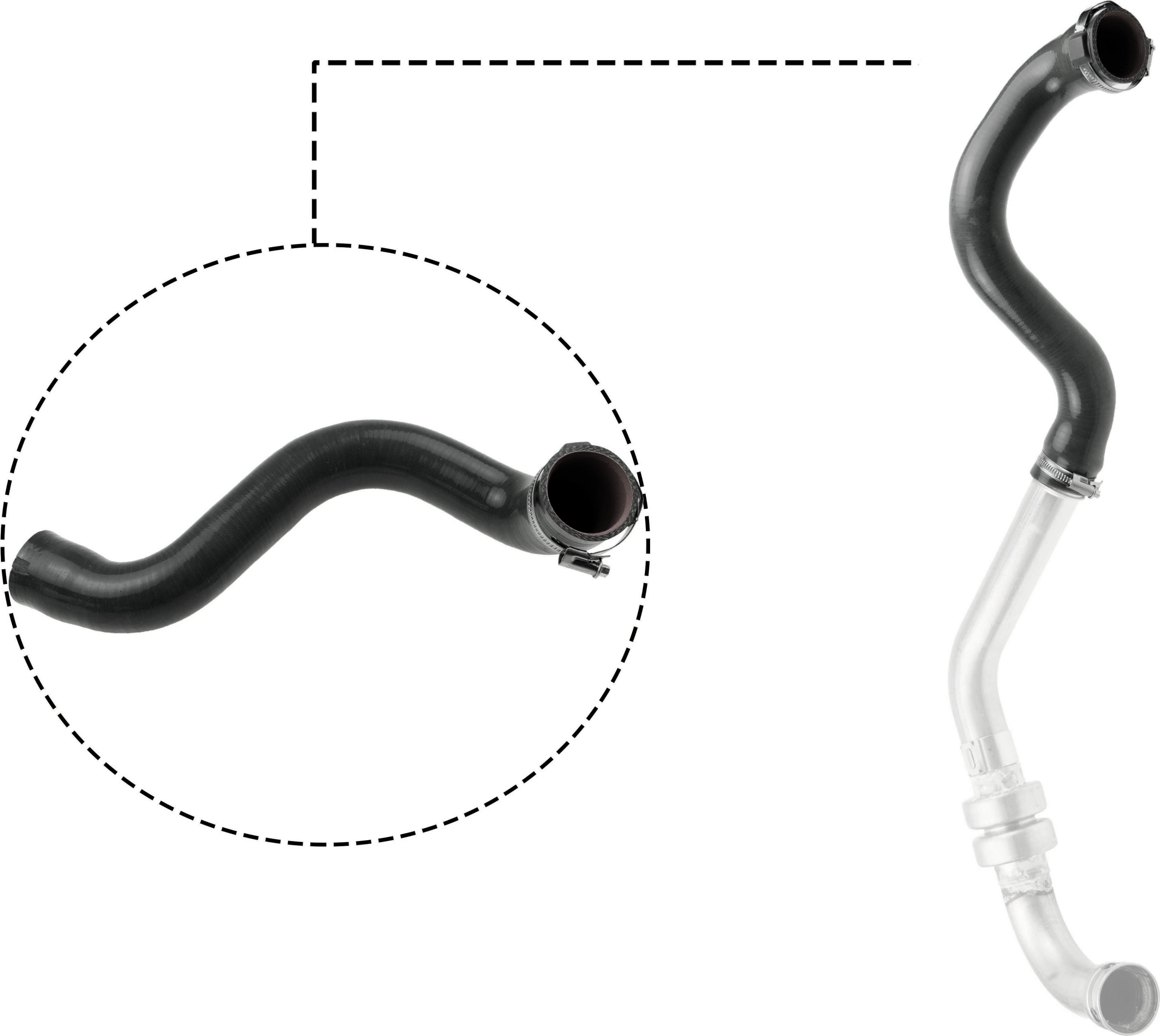 GATES Ladeluftslange 090089 for RENAULT