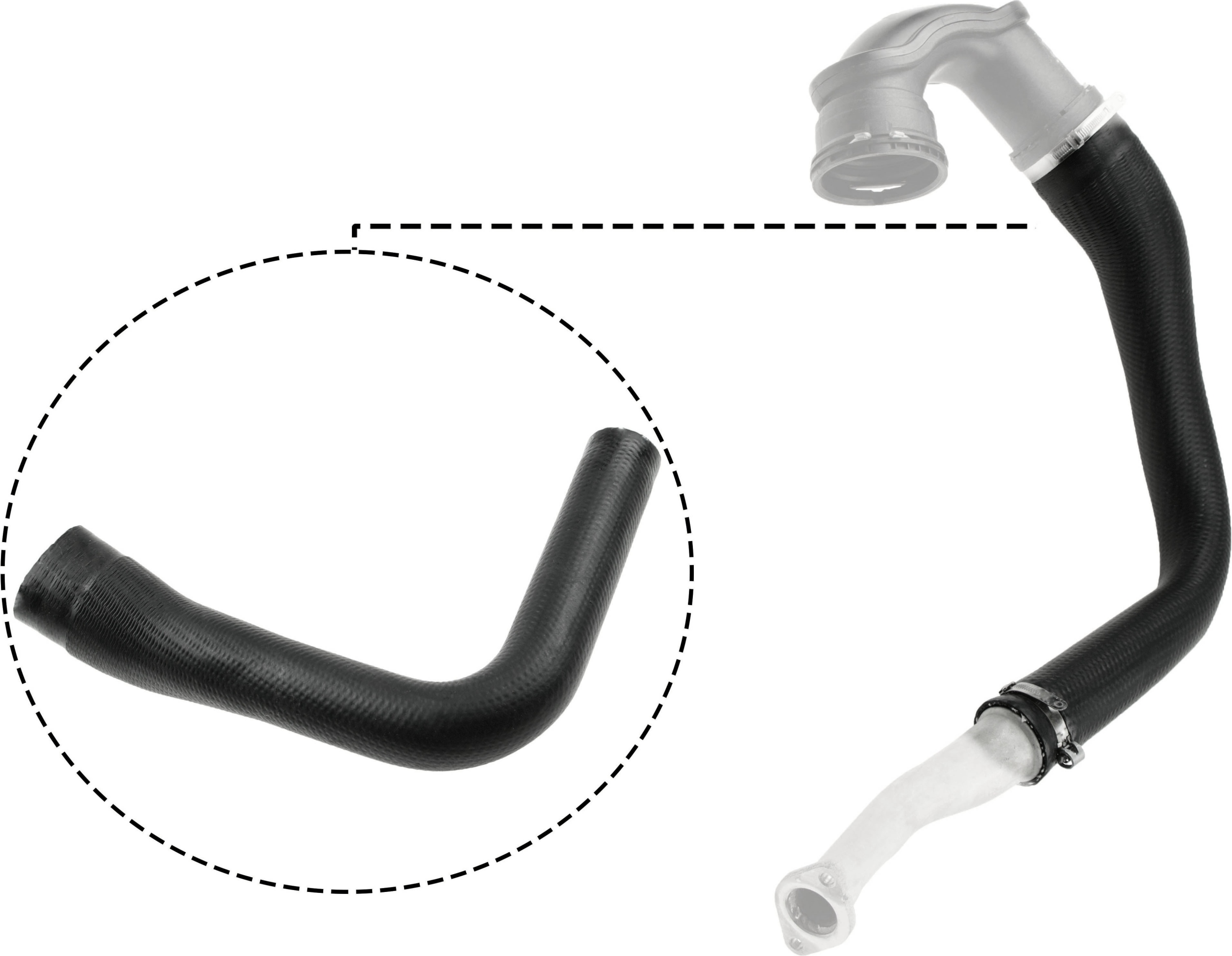 GATES Ladeluftslange 090169 for VAUXHALL