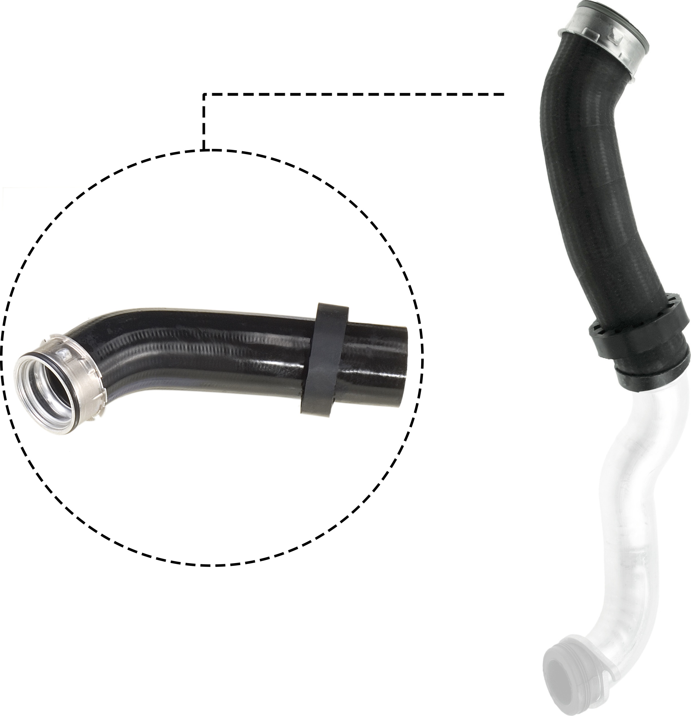 GATES Ladeluftslange 090177 for BMW
