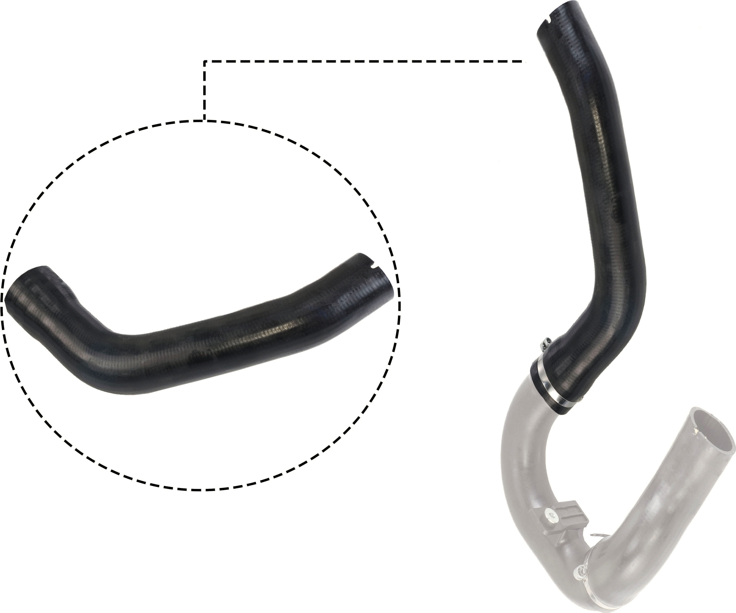 GATES Ladeluftslange 090472 for FIAT