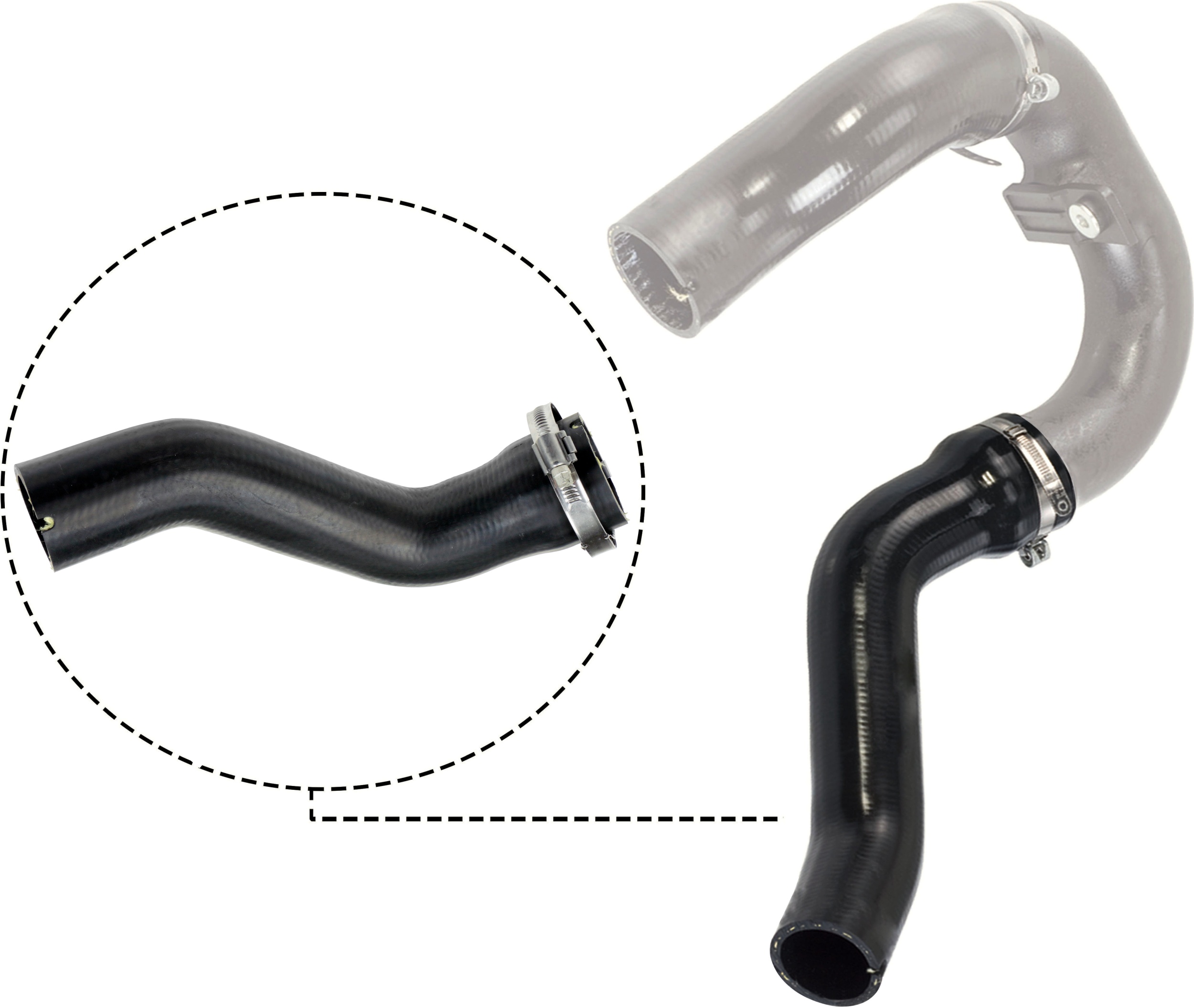 GATES Ladeluftslange 090473 for FIAT
