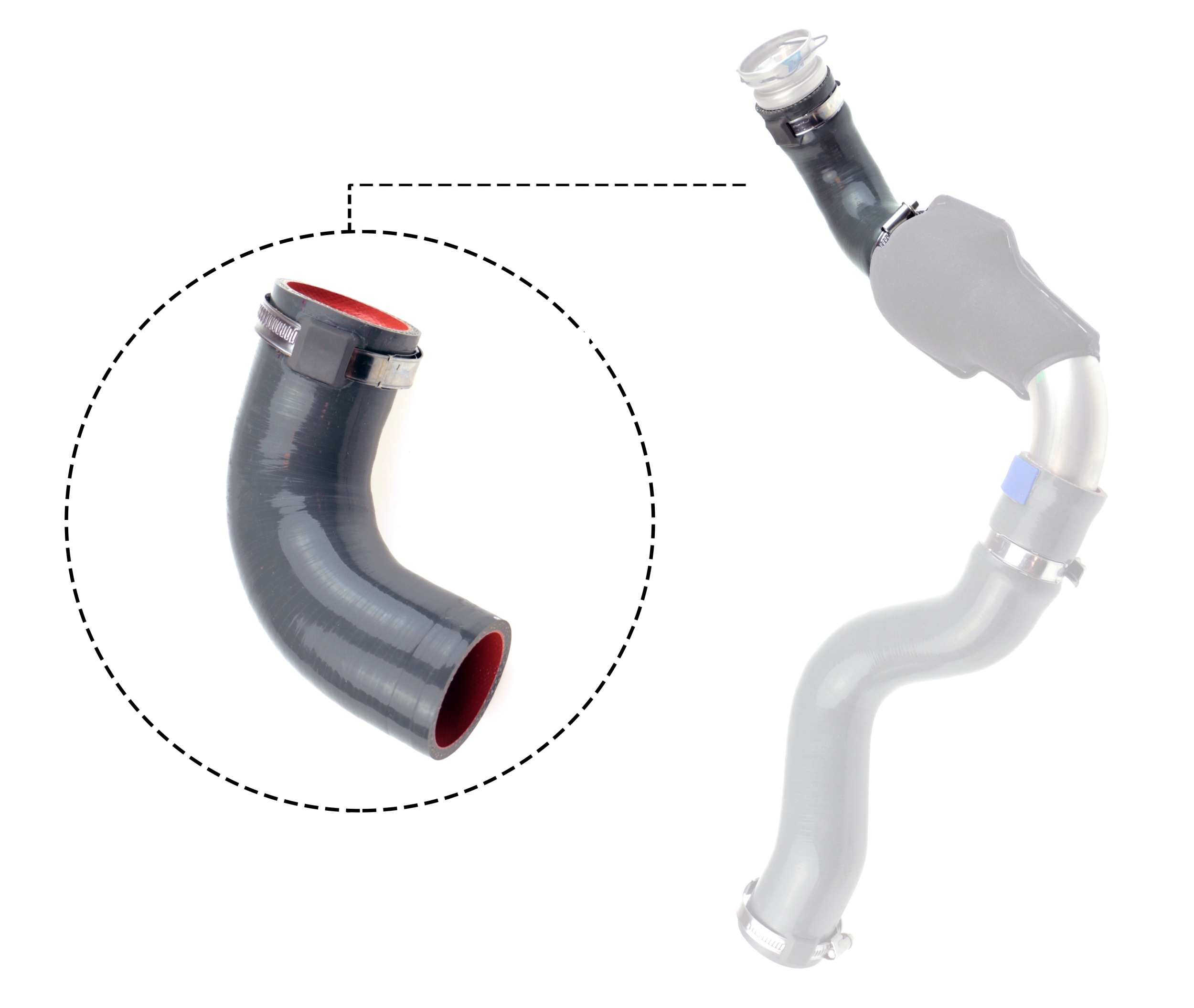 GATES Ladeluftslange 090536 for VAUXHALL RENAULT