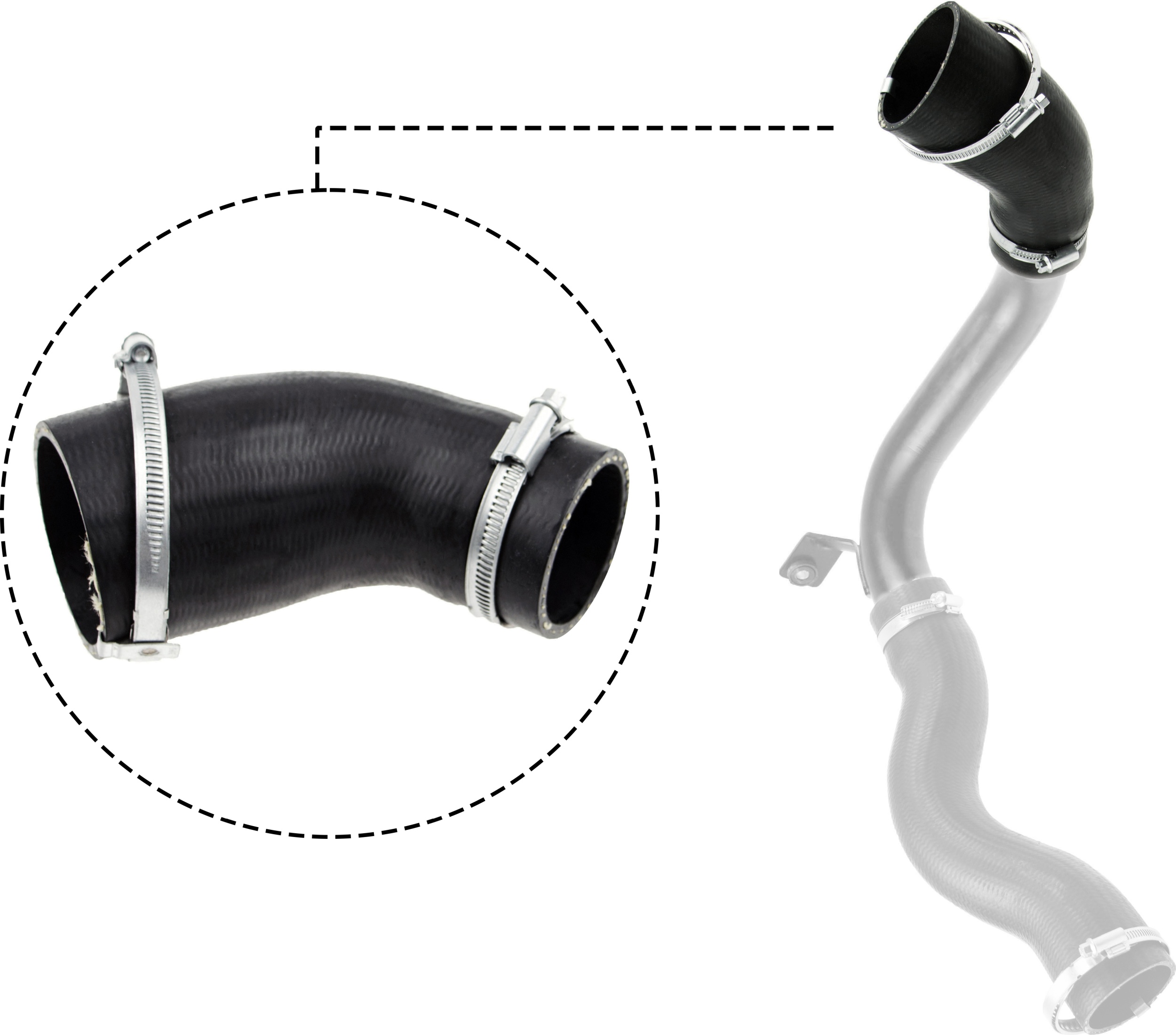 GATES Ladeluftslange 090640 for FORD