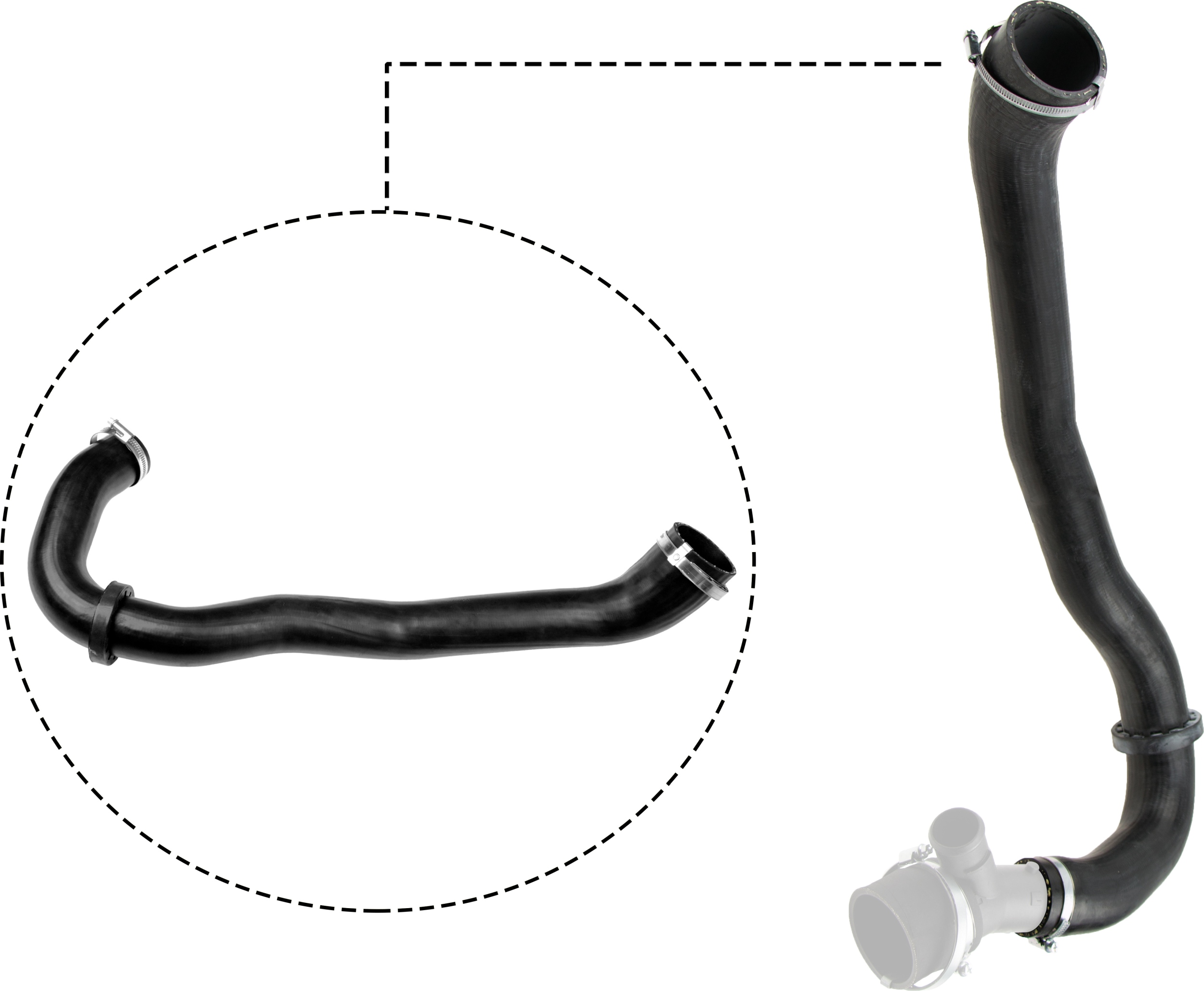 GATES Ladeluftslange 090649 for FORD