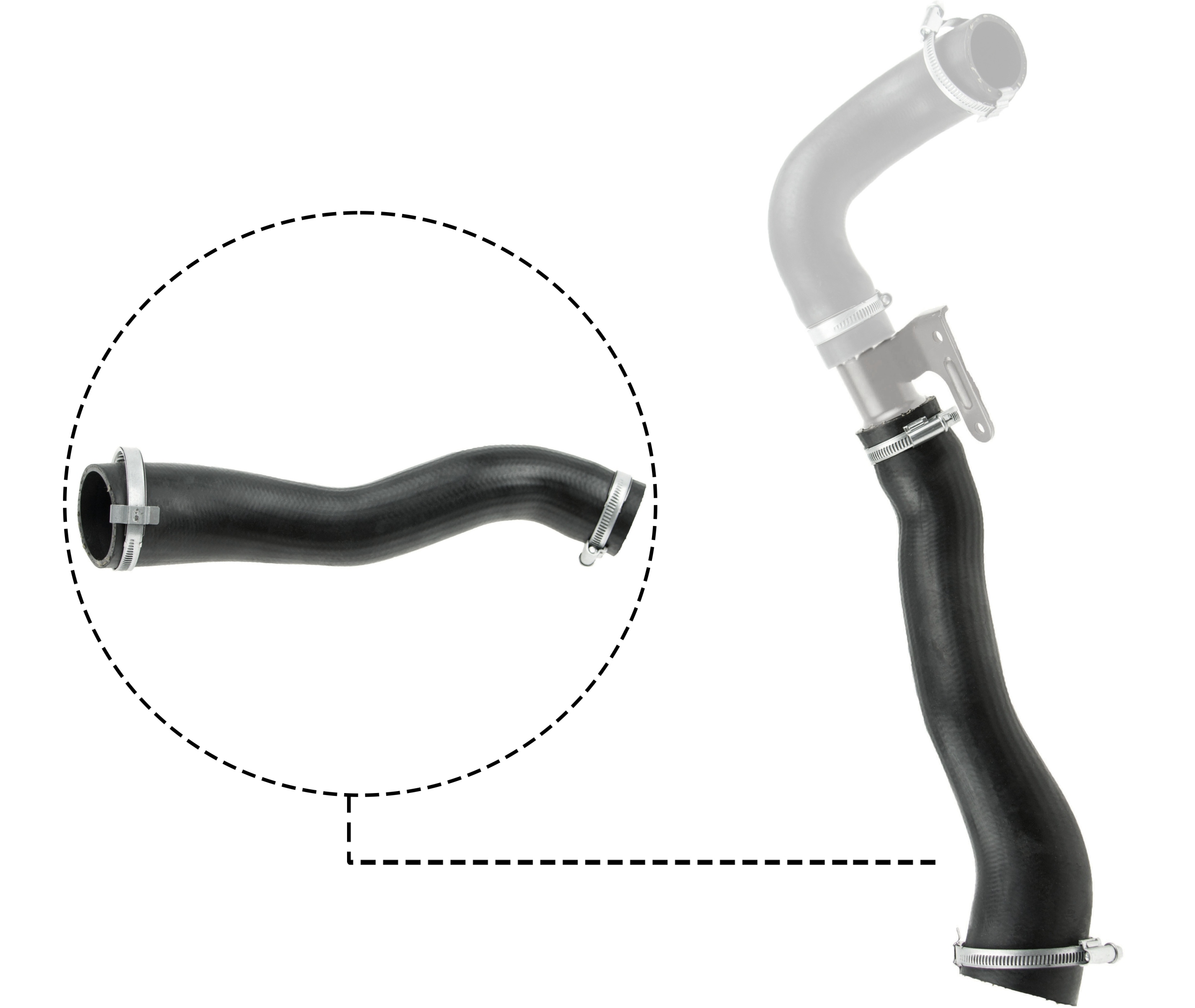 GATES Ladeluftslange 090656 for FORD