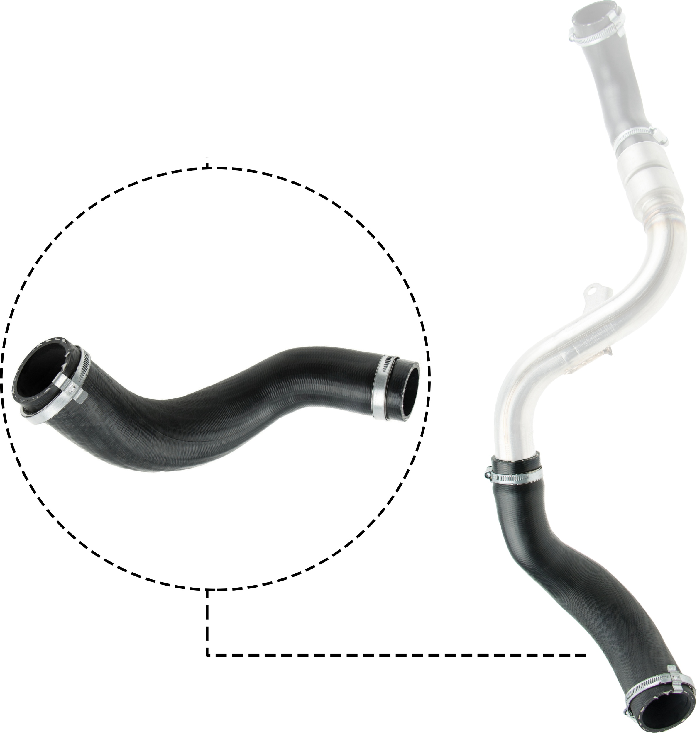 GATES Ladeluftslange 090662 for FORD