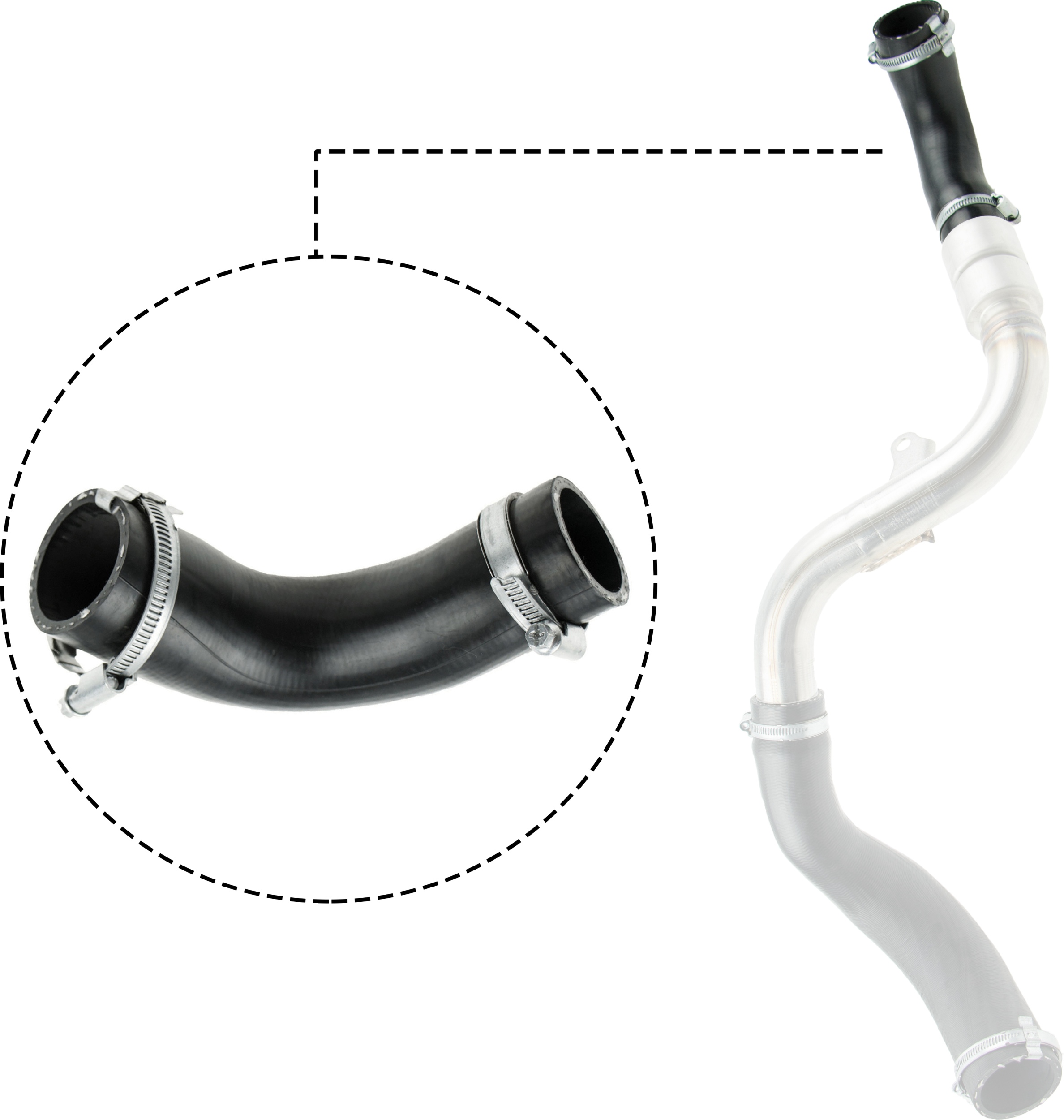 GATES Ladeluftslange 090661 for FORD