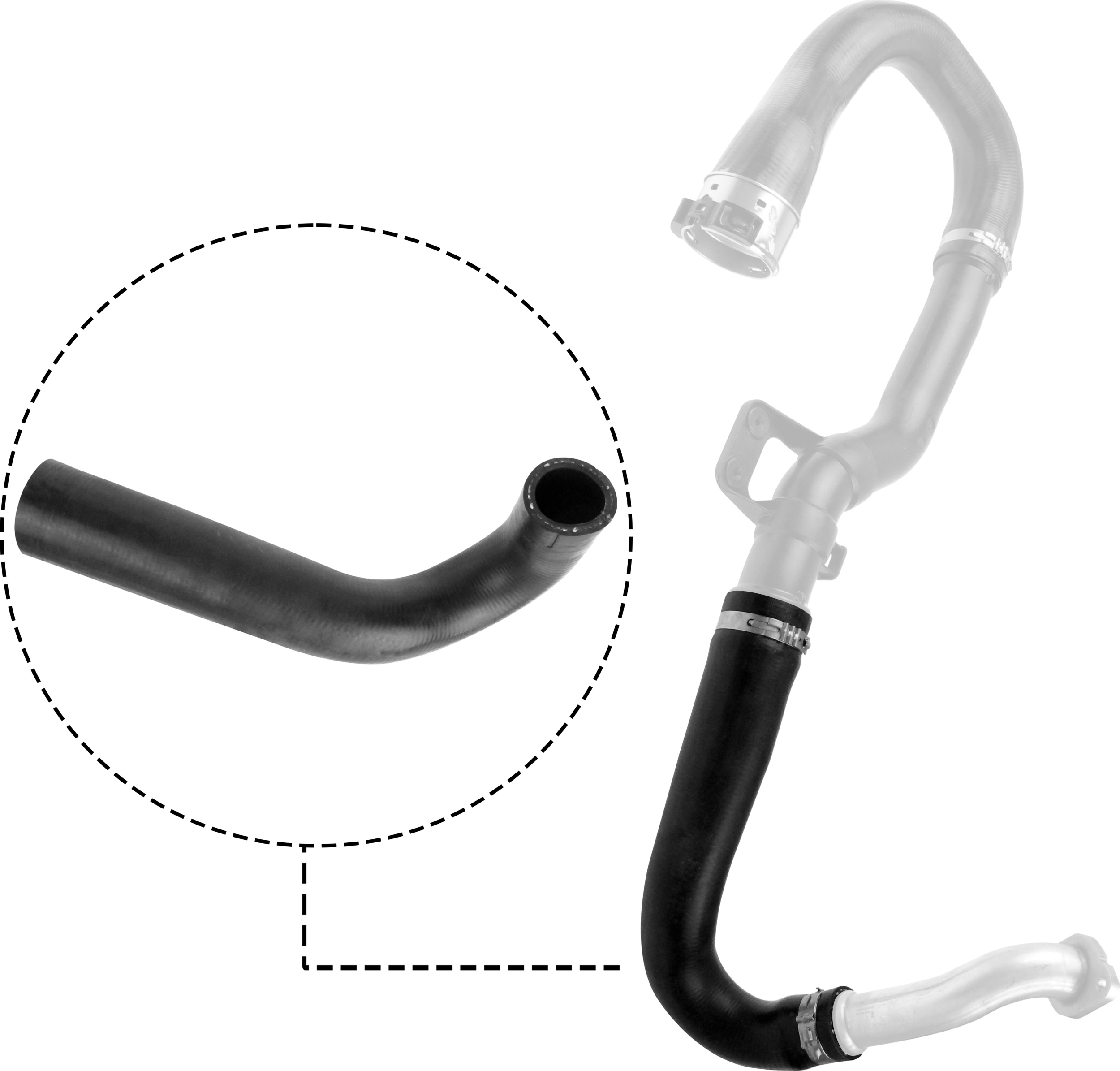 GATES Ladeluftslange 090679 for VAUXHALL
