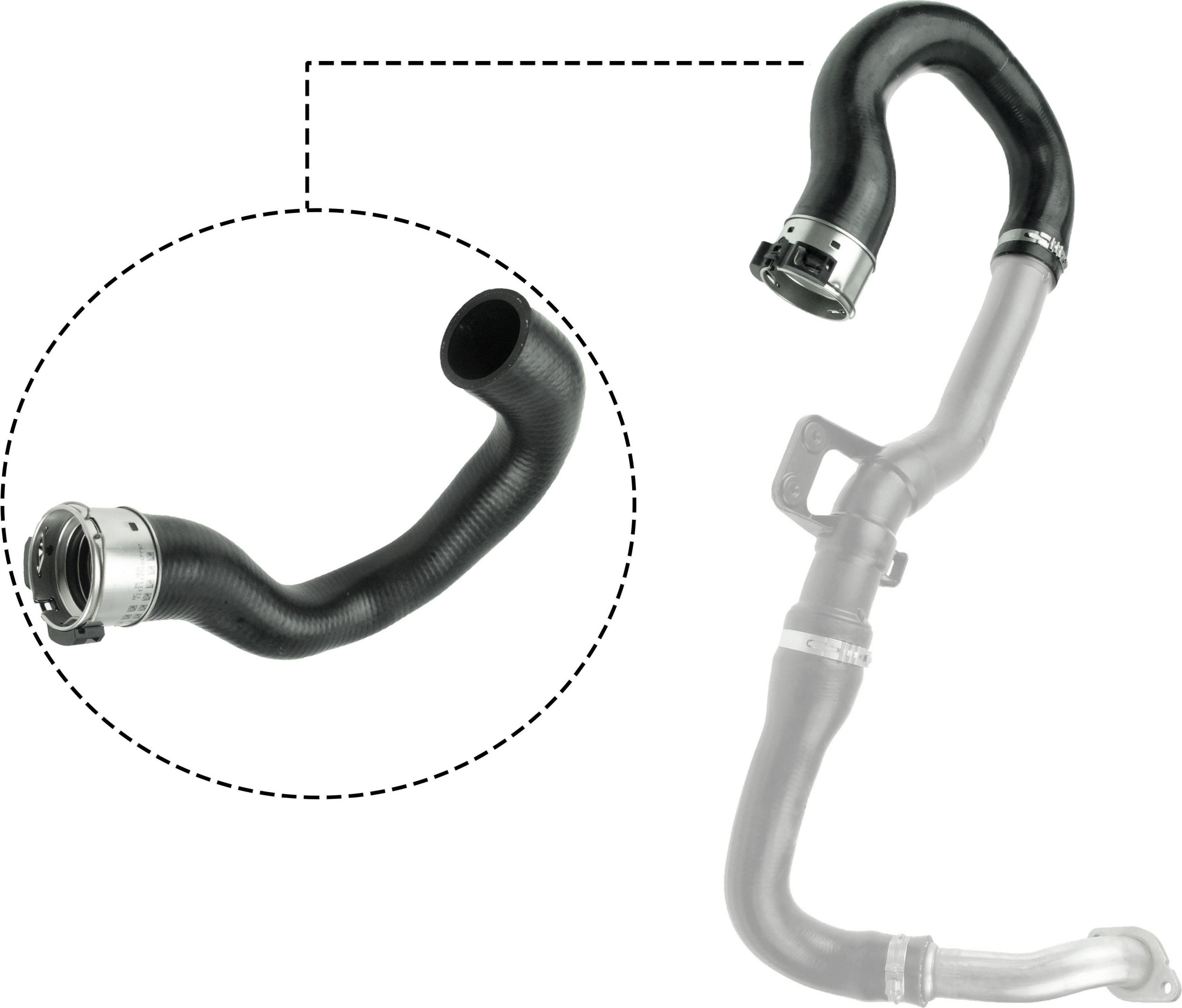 GATES Ladeluftslange 090680 for VAUXHALL