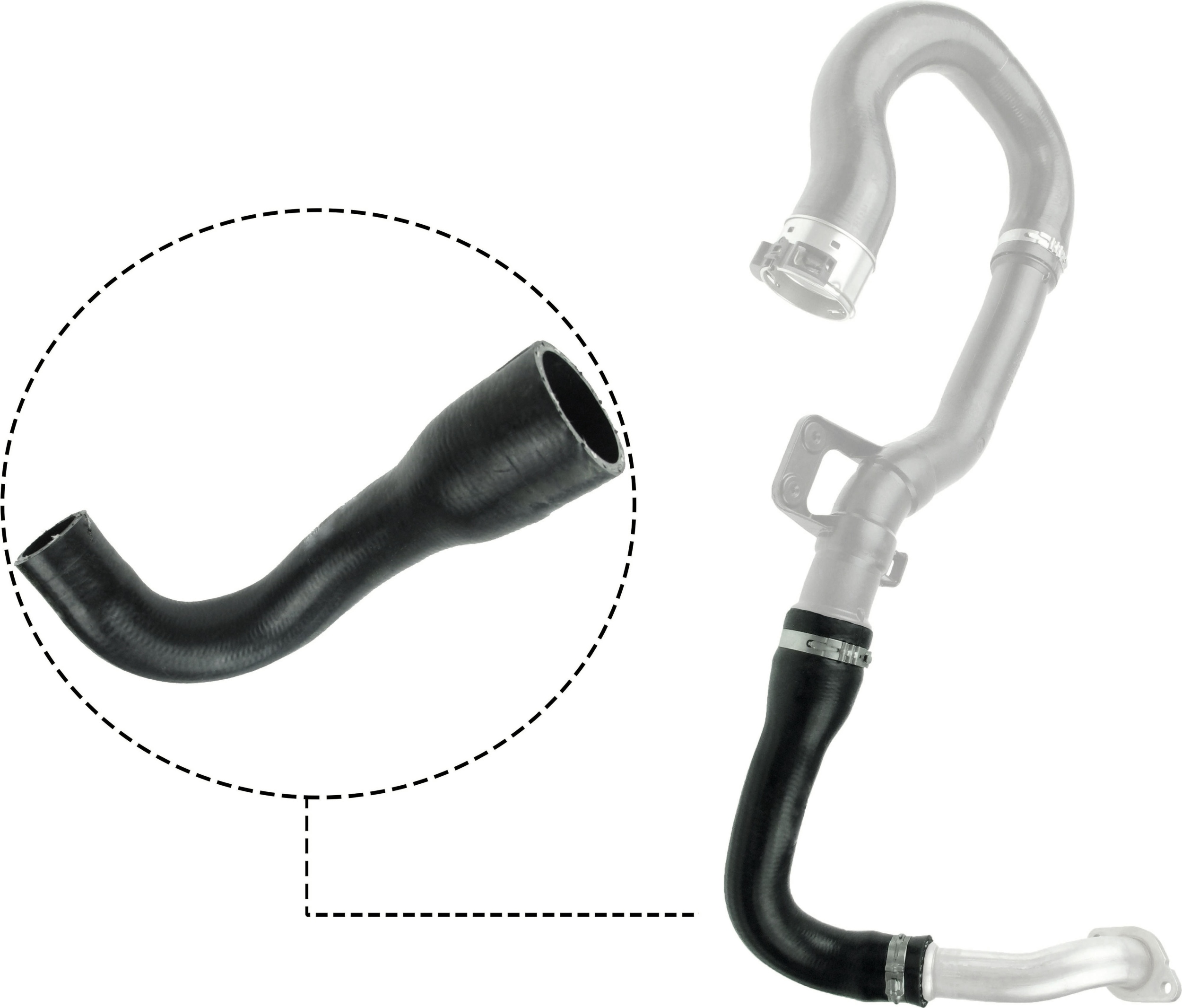 GATES Ladeluftslange 090681 for VAUXHALL
