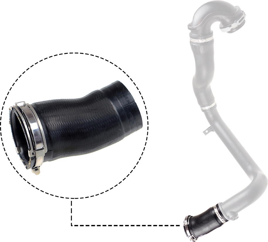 GATES Ladeluftslange 090698 for VAUXHALL