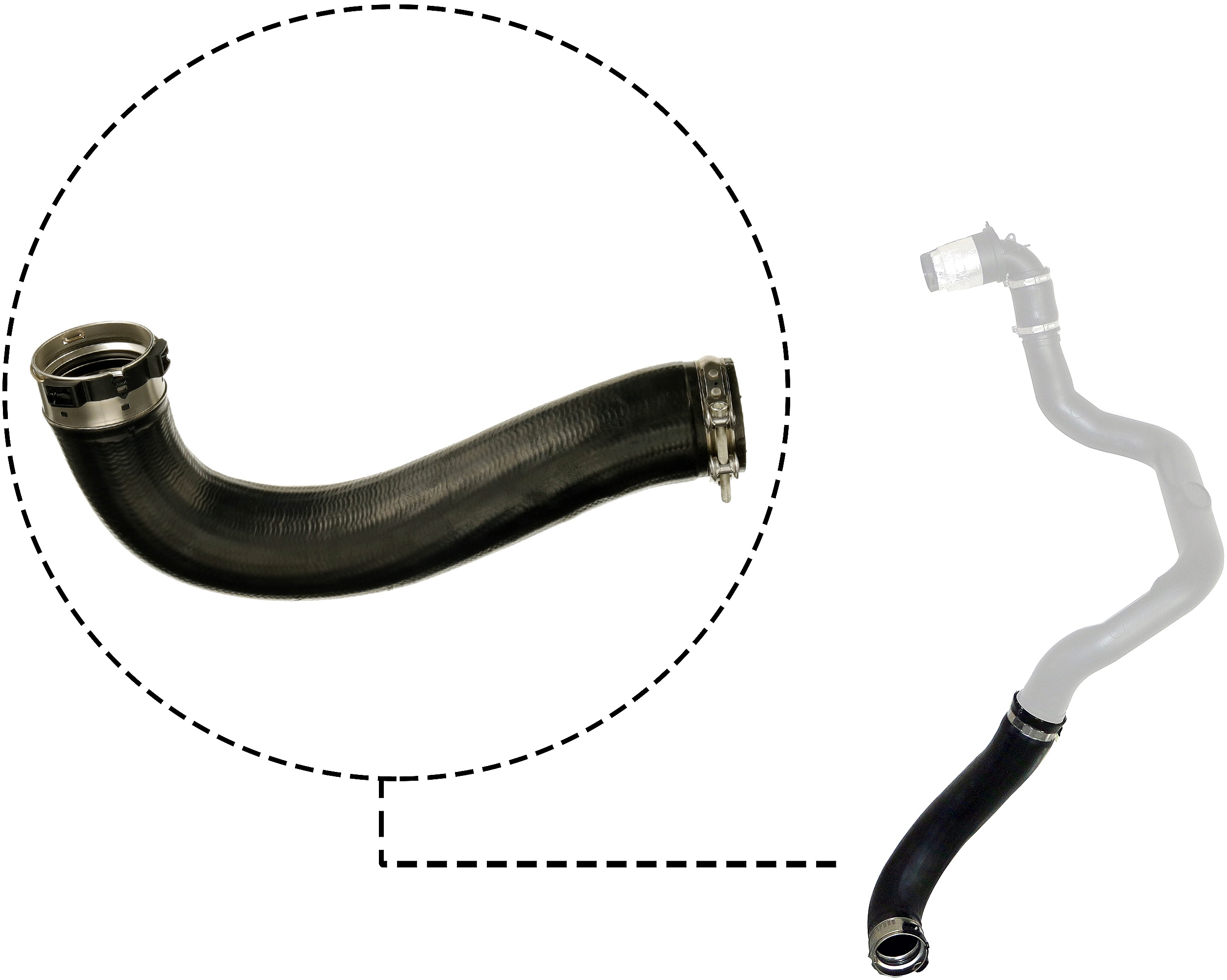 GATES Ladeluftslange 090533 for VAUXHALL RENAULT