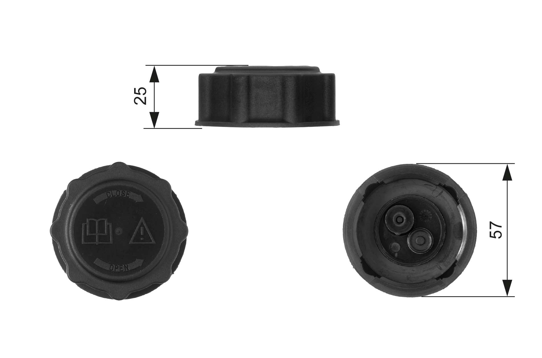 GATES Låg, kølemiddelbeholder rc233 for STANDARD AUTOMOBILE FORD