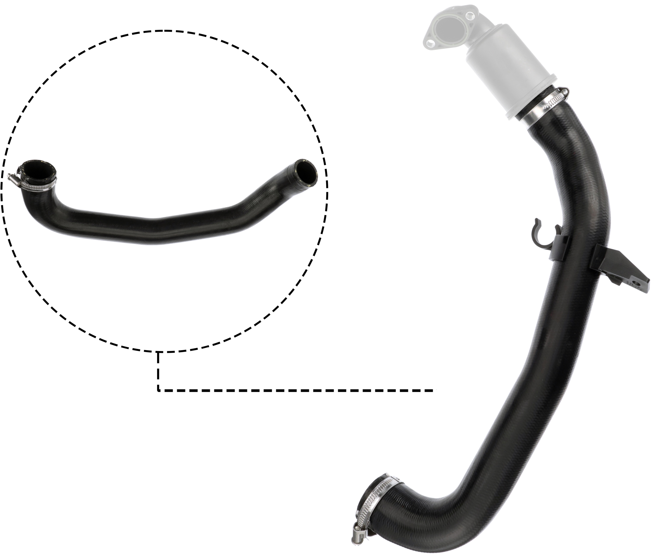 GATES Kølerslange 054174 for FORD