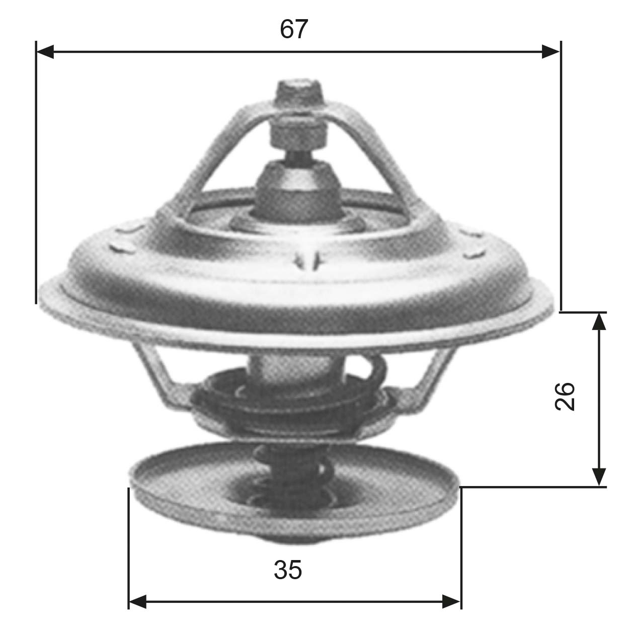 GATES Termostat, kølemiddel th11680g1 for STANDARD AUTOMOBILE VAUXHALL AUDI BMW FORD MERCEDES-BENZ PUCH PORSCHE JEEP