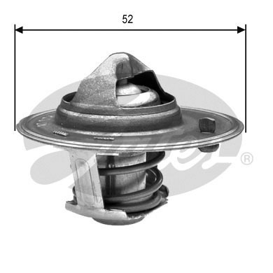 GATES Termostat, kølemiddel th24488g1 for MAZDA SUZUKI MITSUBISHI PLYMOUTH HONDA PROTON KIA