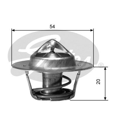 GATES Termostat, kølemiddel th00191 for OLDSMOBILE CADILLAC BUICK JEEP AMC FORD USA LINCOLN