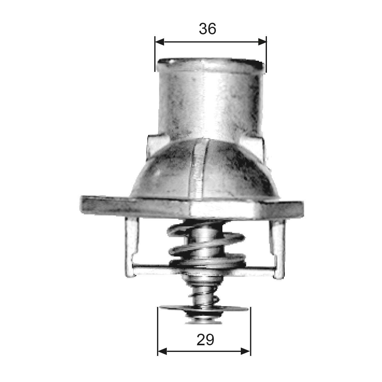 GATES Termostat, kølemiddel th15182g1 for STANDARD AUTOMOBILE VAUXHALL