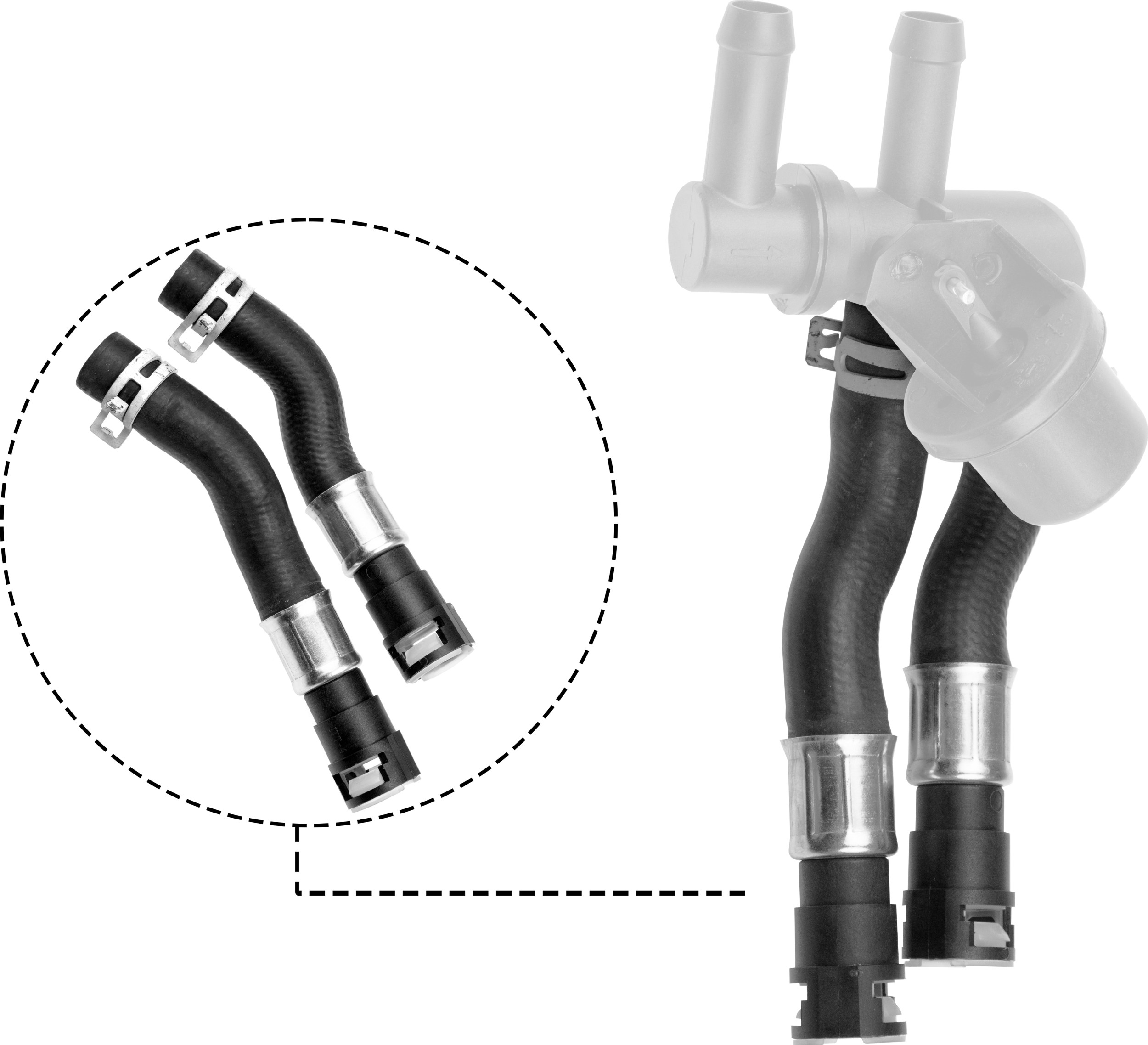GATES Varmeslange 023490 for FORD