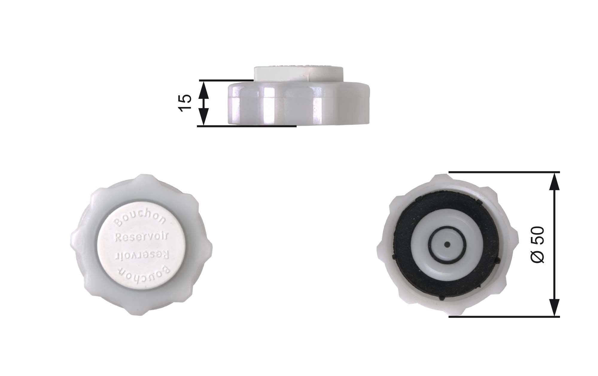 GATES Låg, kølemiddelbeholder rc226 for RENAULT RENAULT TRUCKS